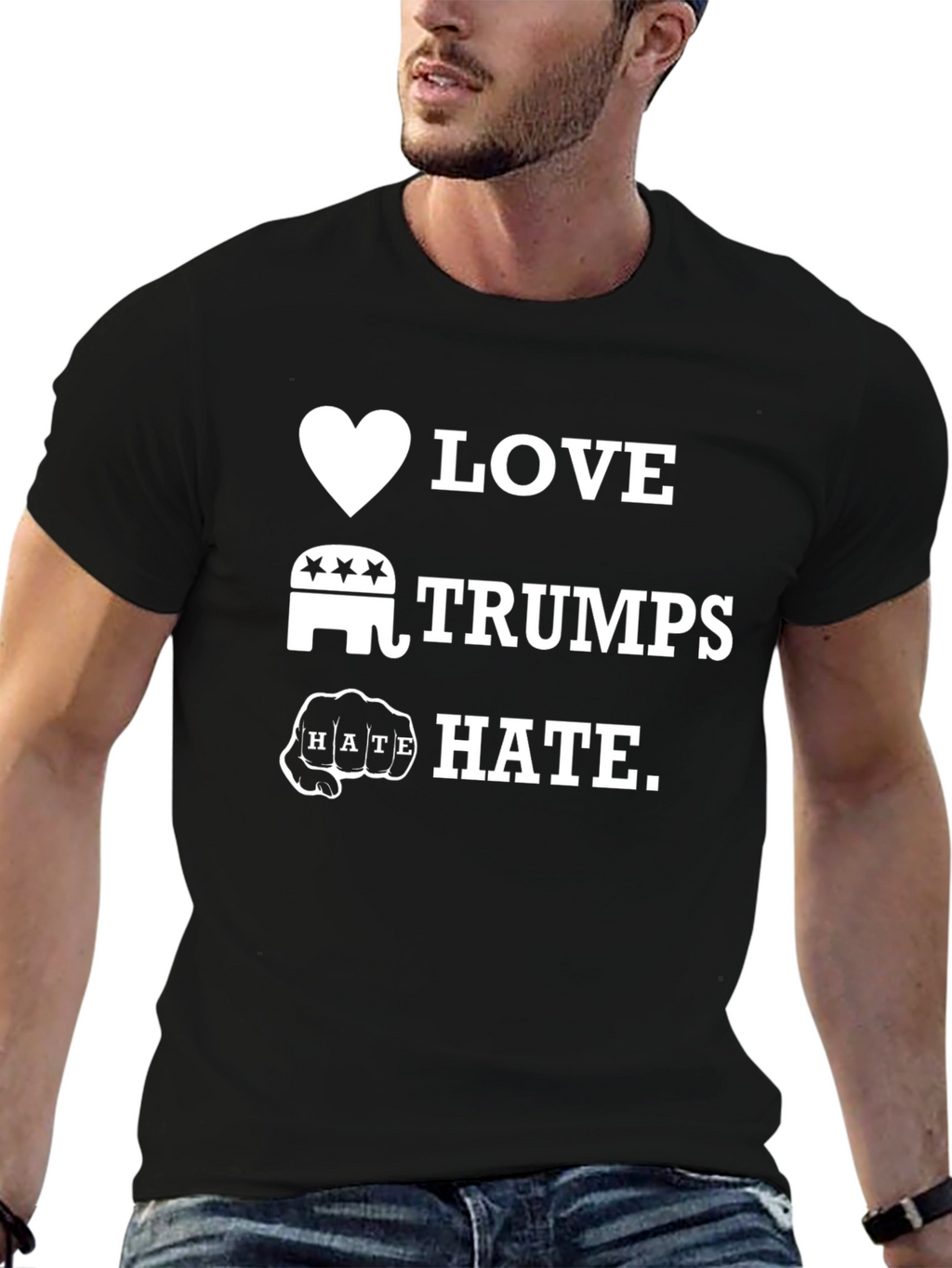 Love Trumps Hate Graphic T-Shirt