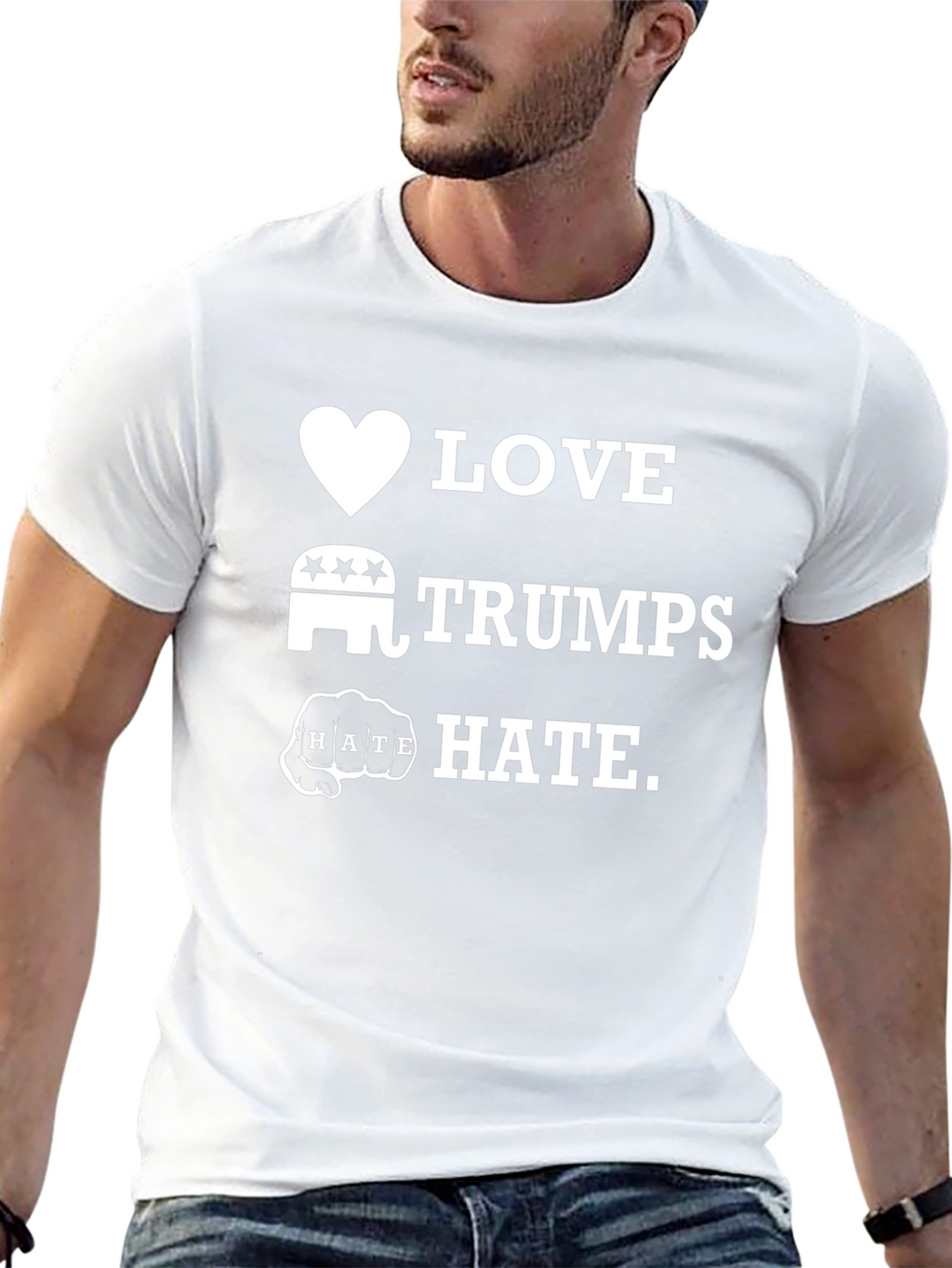 Love Trumps Hate Graphic T-Shirt