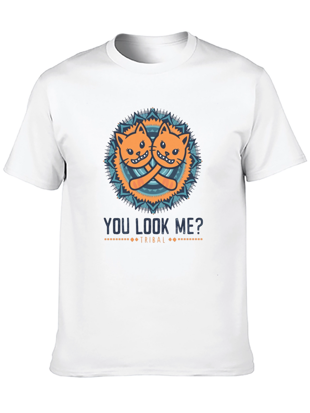 You Look Me? Cats Tribal Graphic T-Shirt