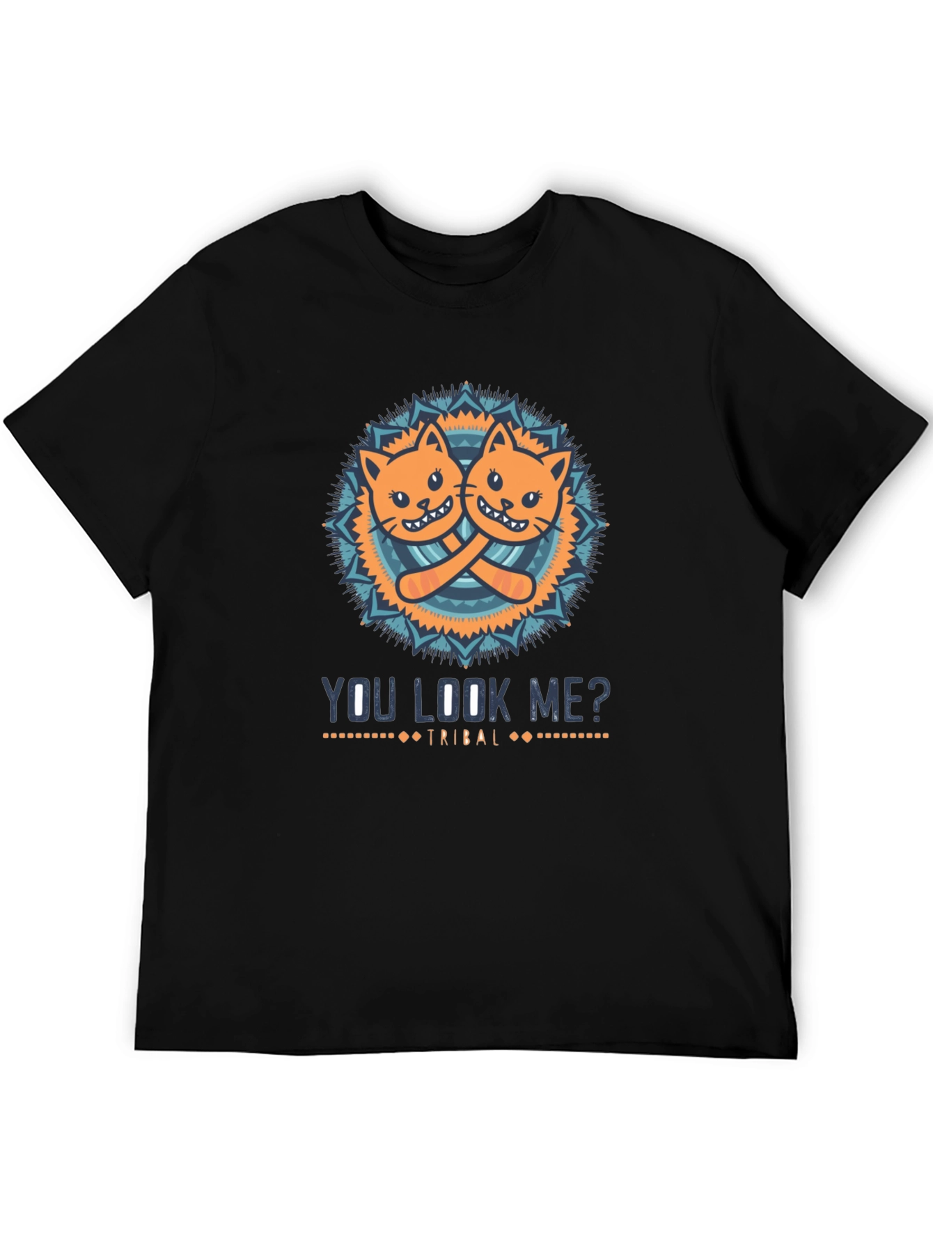 You Look Me? Cats Tribal Graphic T-Shirt