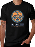 You Look Me? Cats Tribal Graphic T-Shirt