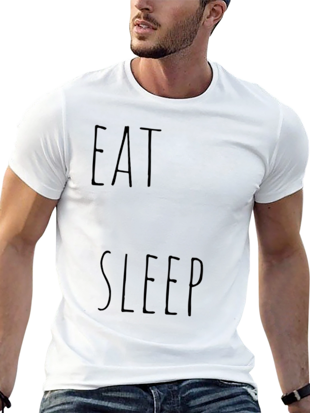 Eat Sleep Graphic Tee - Casual Comfort
