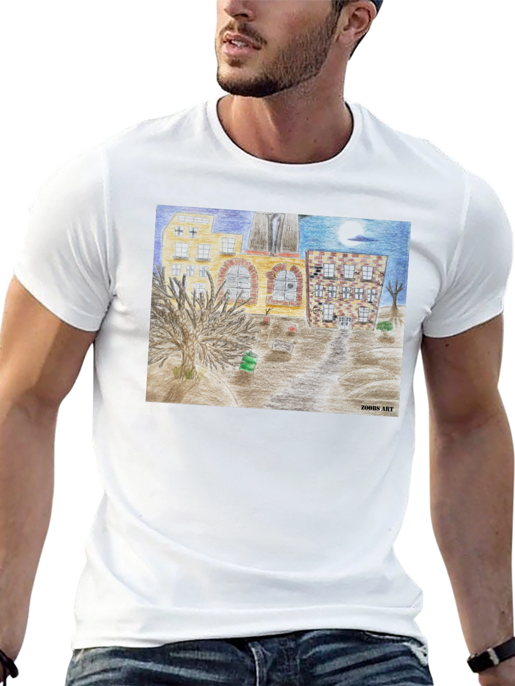 Artistic Cityscape Tee