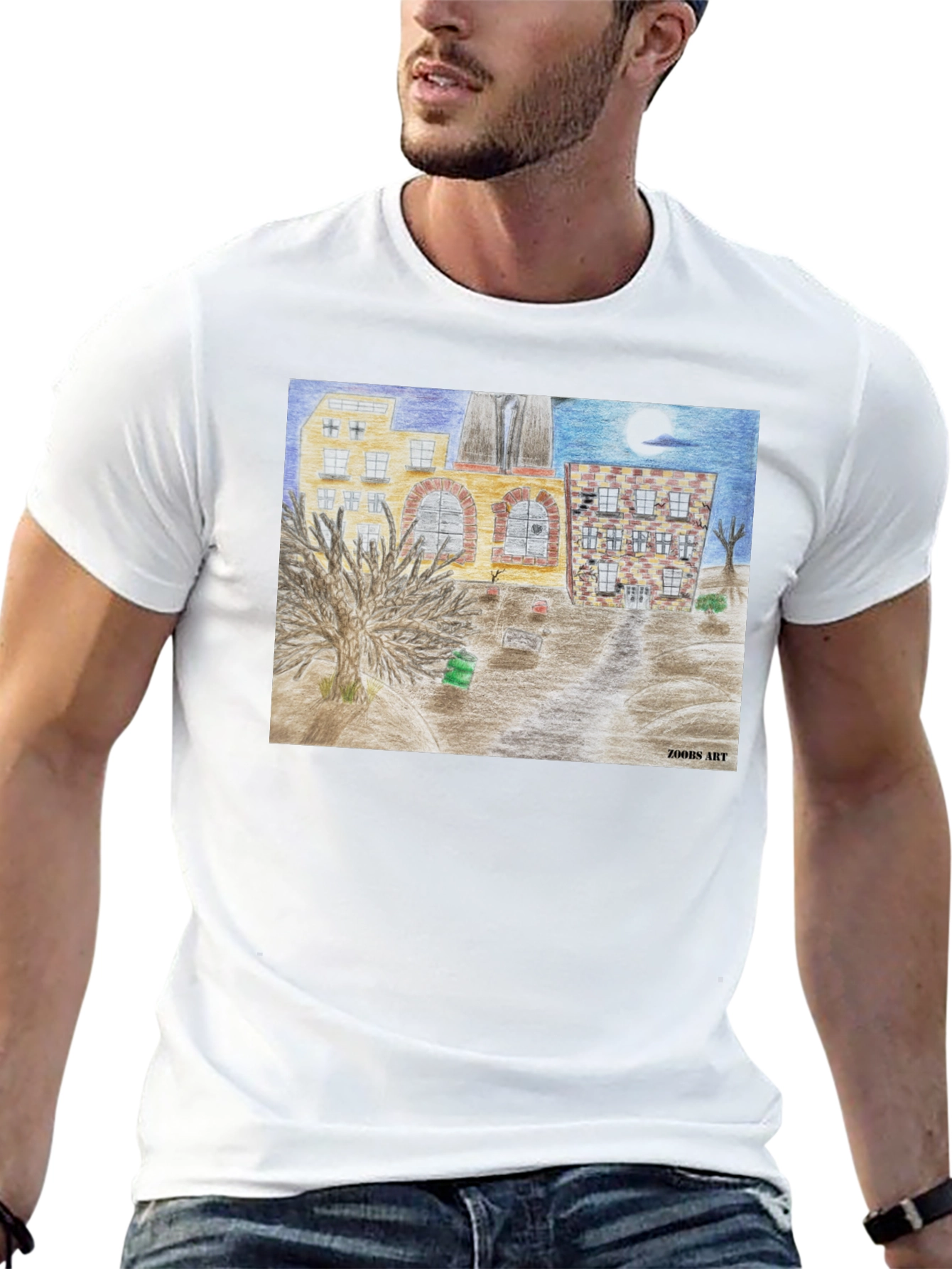 Artistic Cityscape Tee