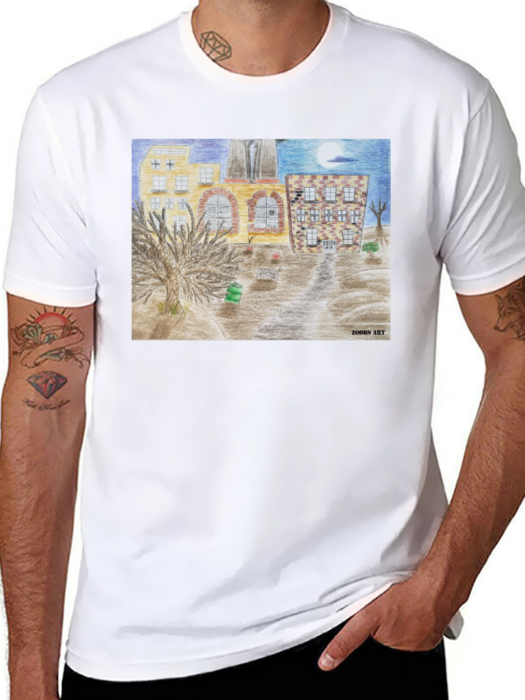Artistic Cityscape Tee