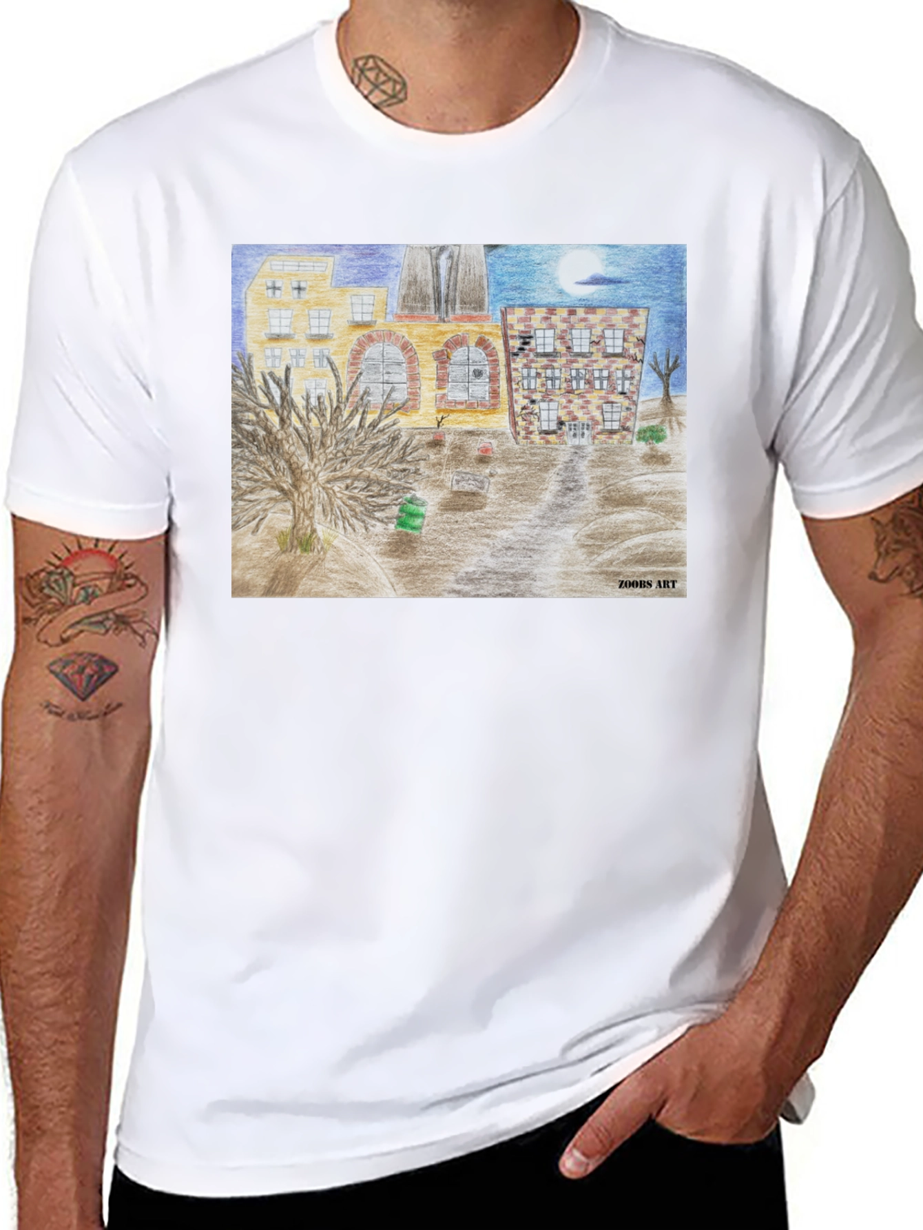 Artistic Cityscape Tee
