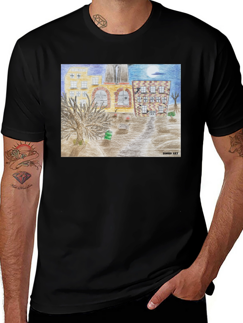 Artistic Cityscape Tee