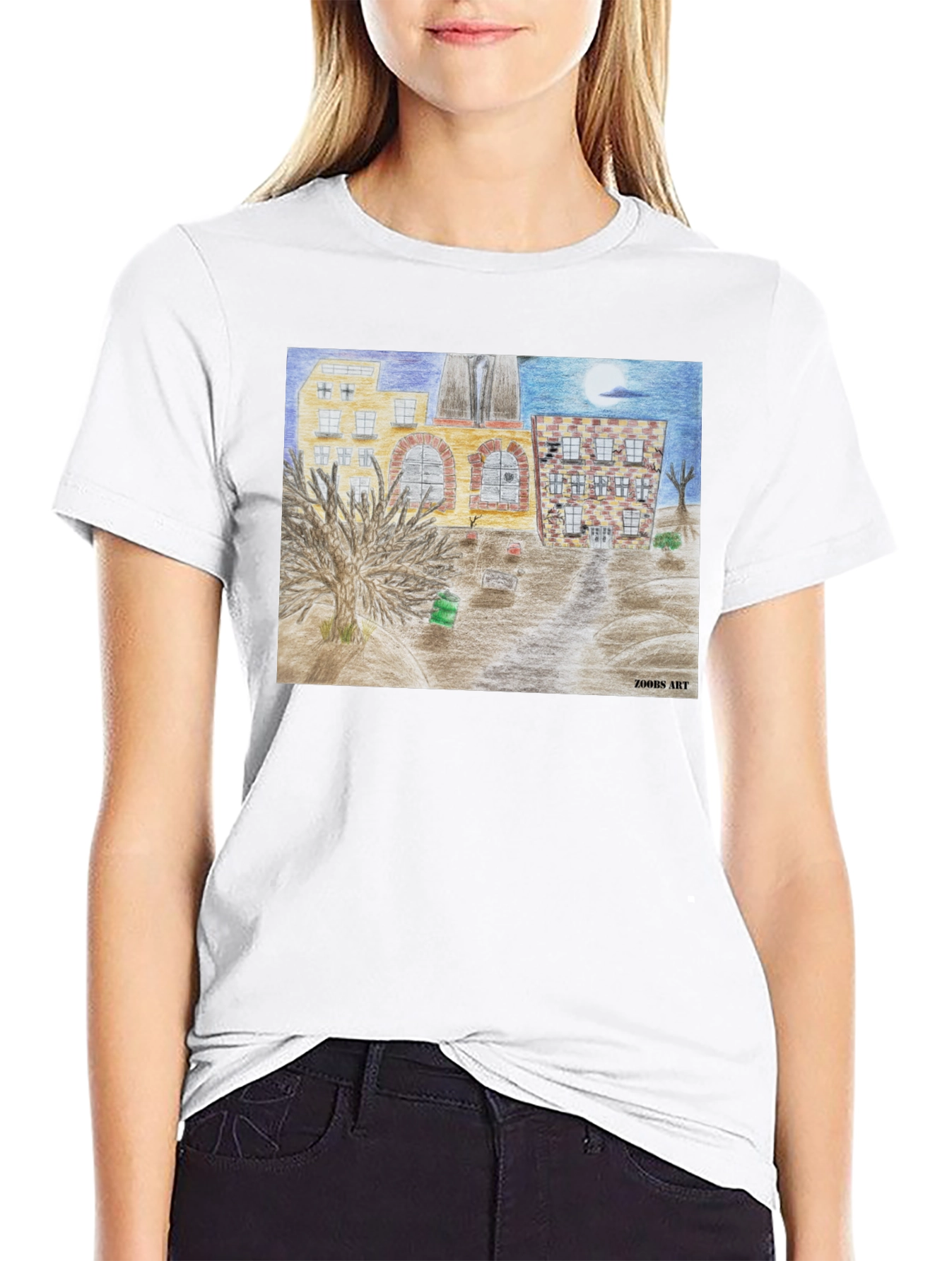 Artistic Cityscape Tee