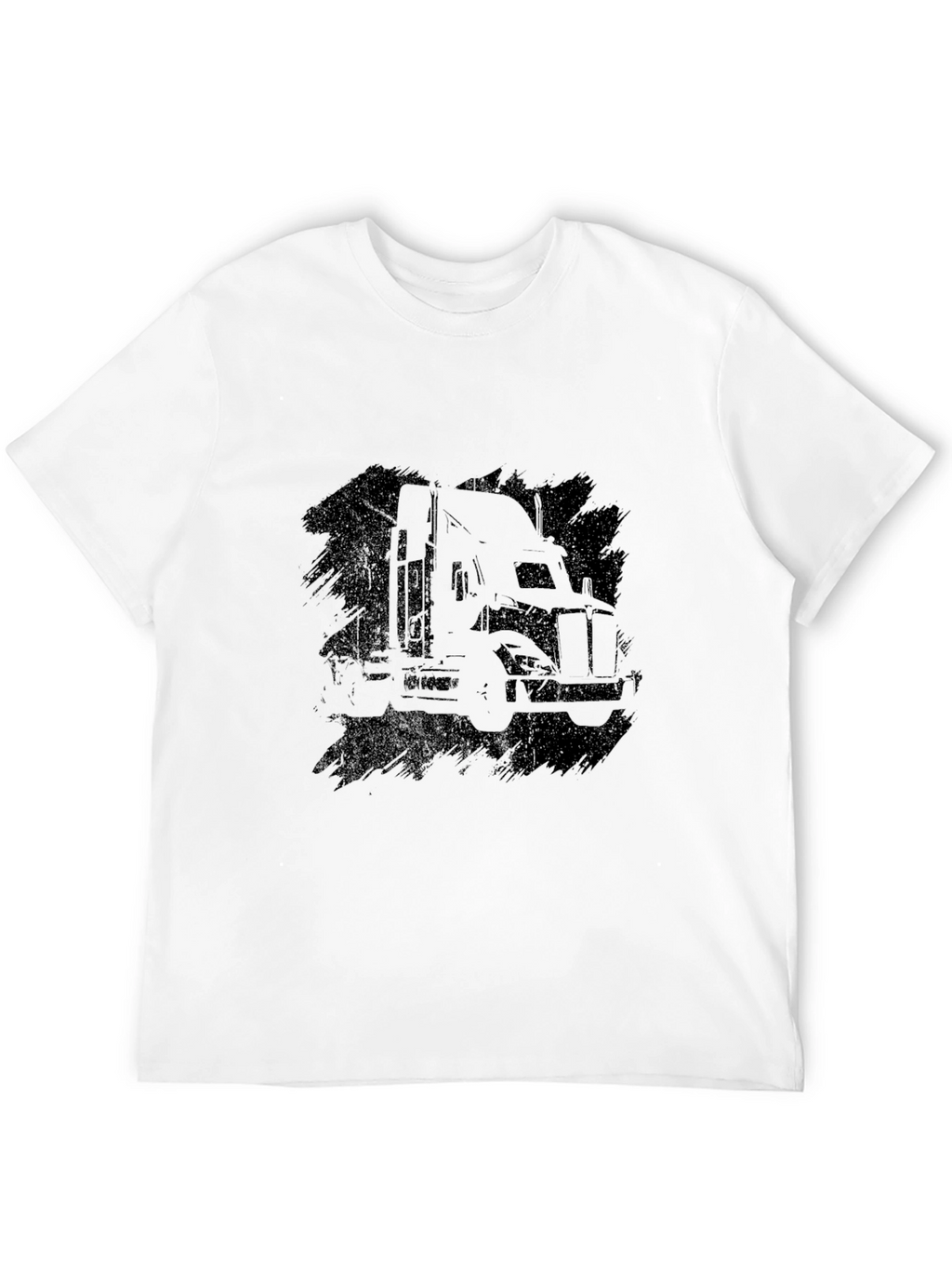 Truck Silhouette Black Graphic Tee