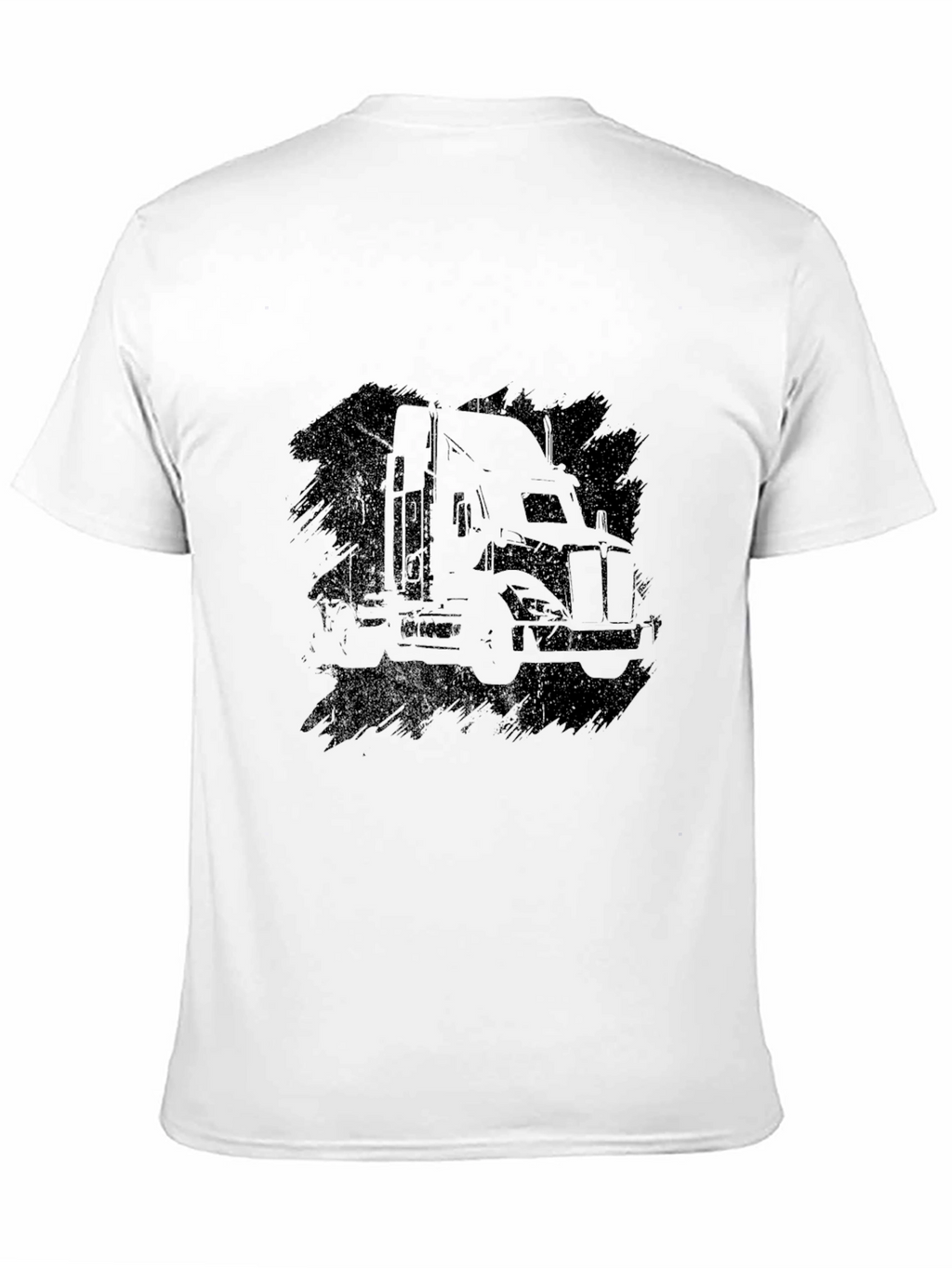 Truck Silhouette Black Graphic Tee
