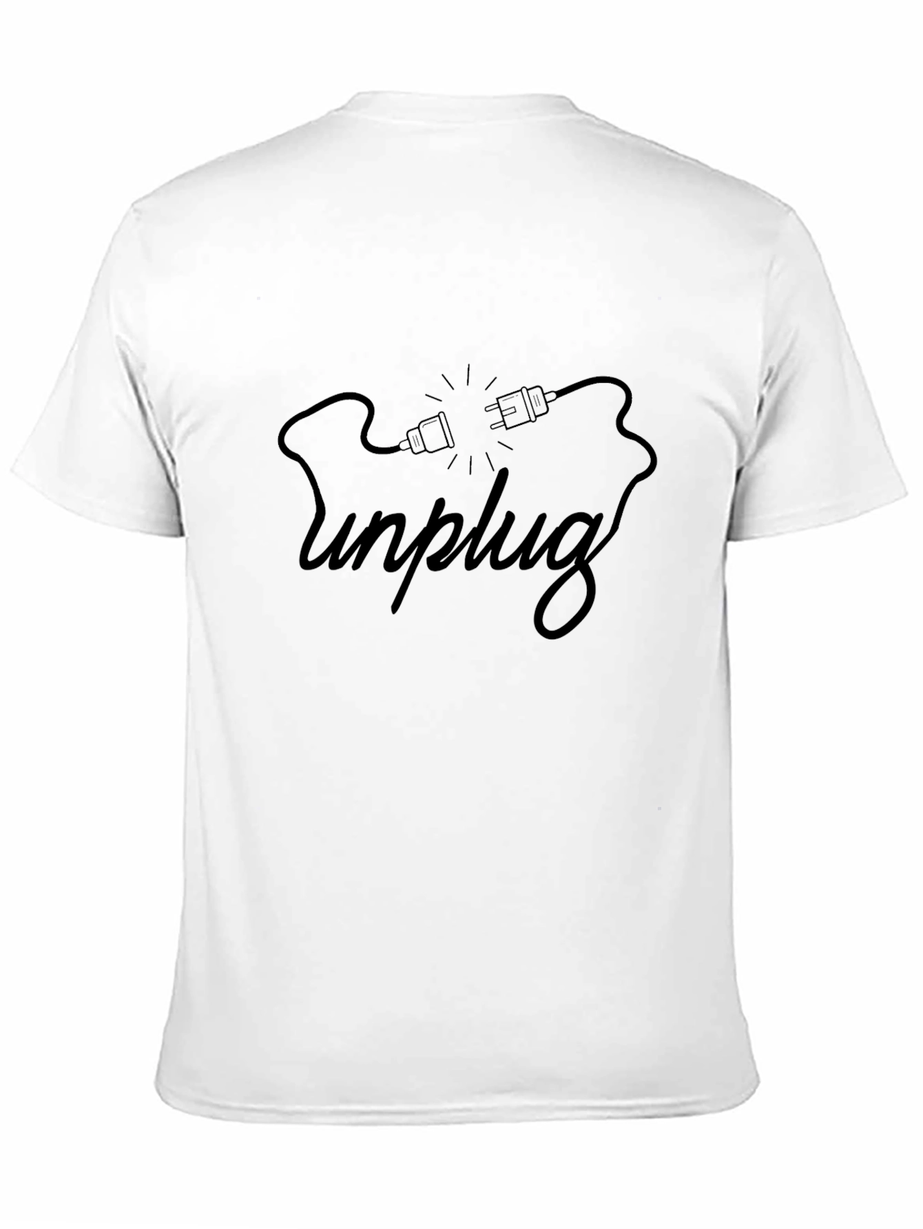 Unplug Graphic T-Shirt - Mens Black Tee