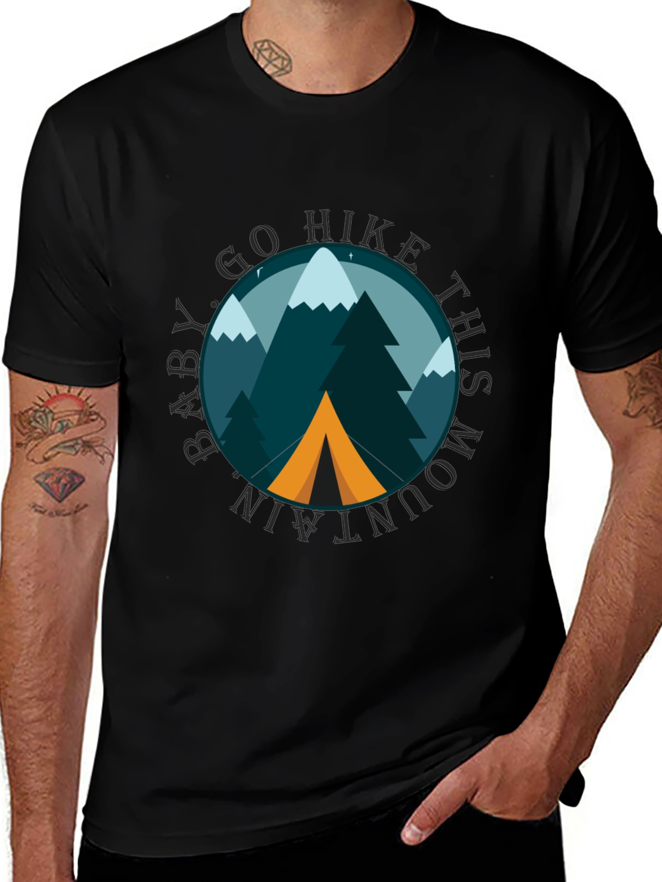 Go Hike This Mountain Graphic Tee