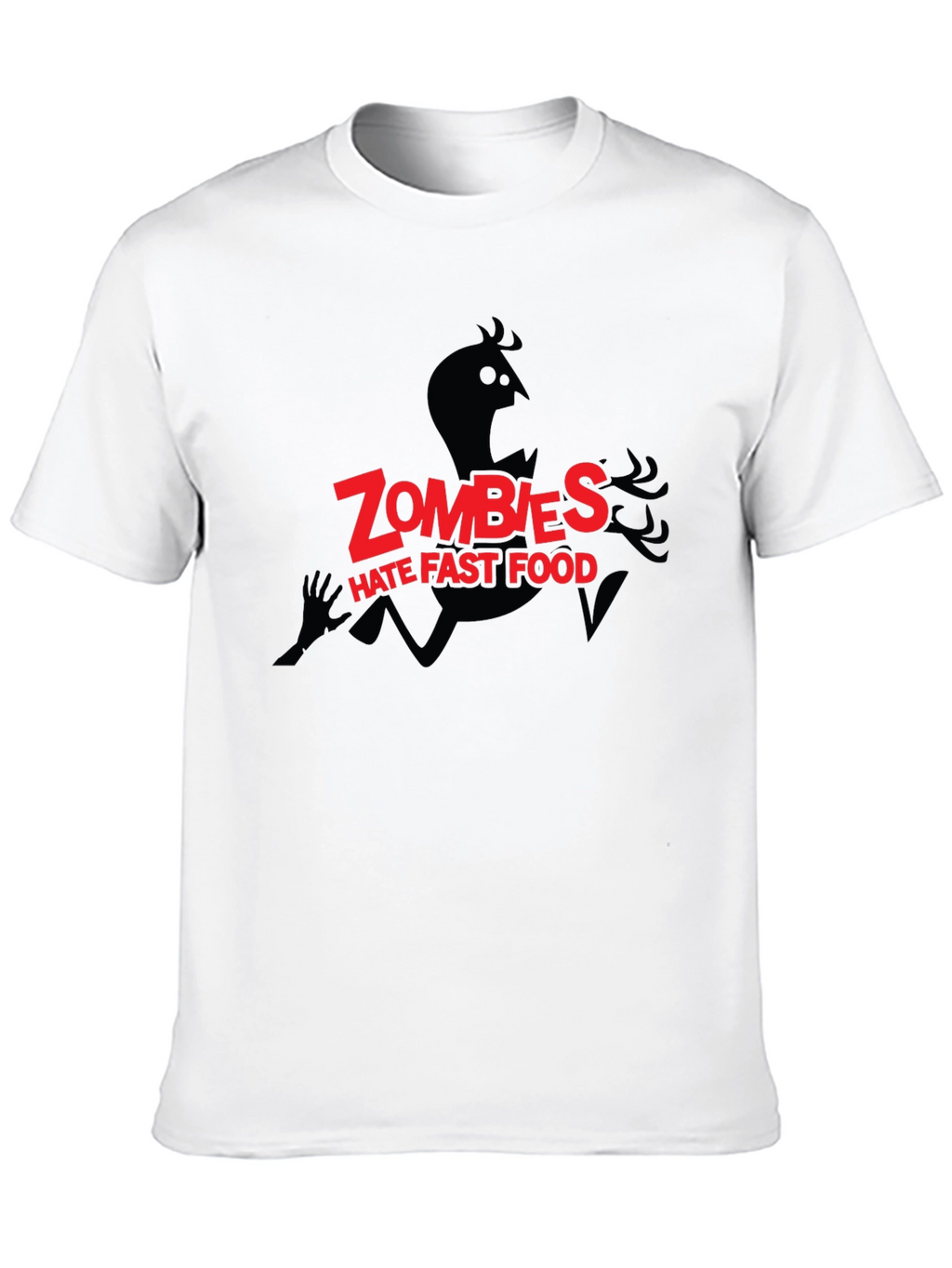 Zombies Hate Fast Food Graphic Tee