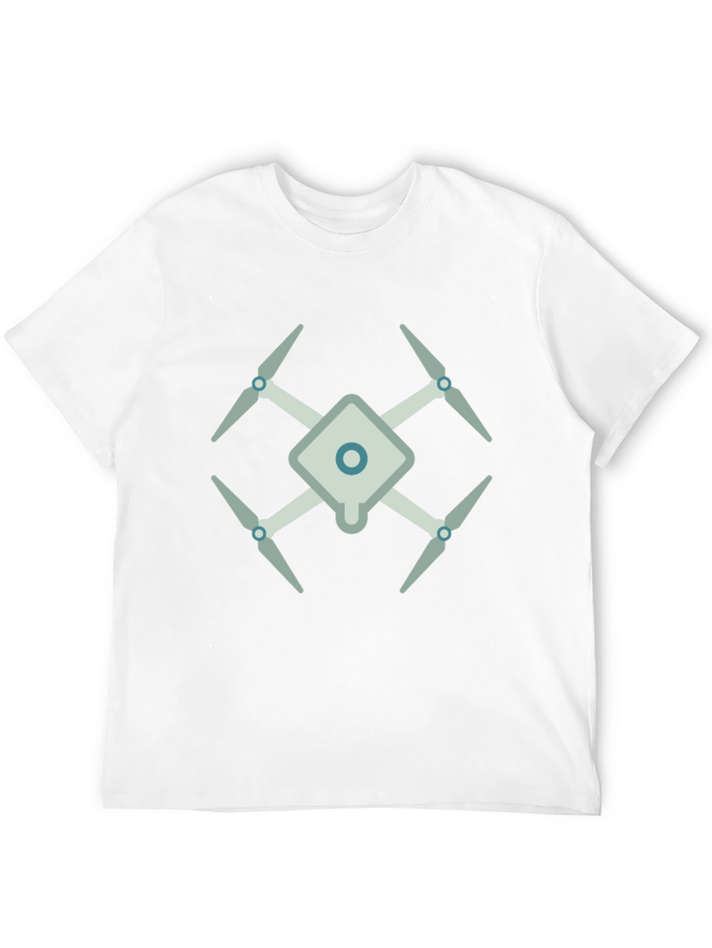 Drone Graphic Tee - Modern Black T-Shirt