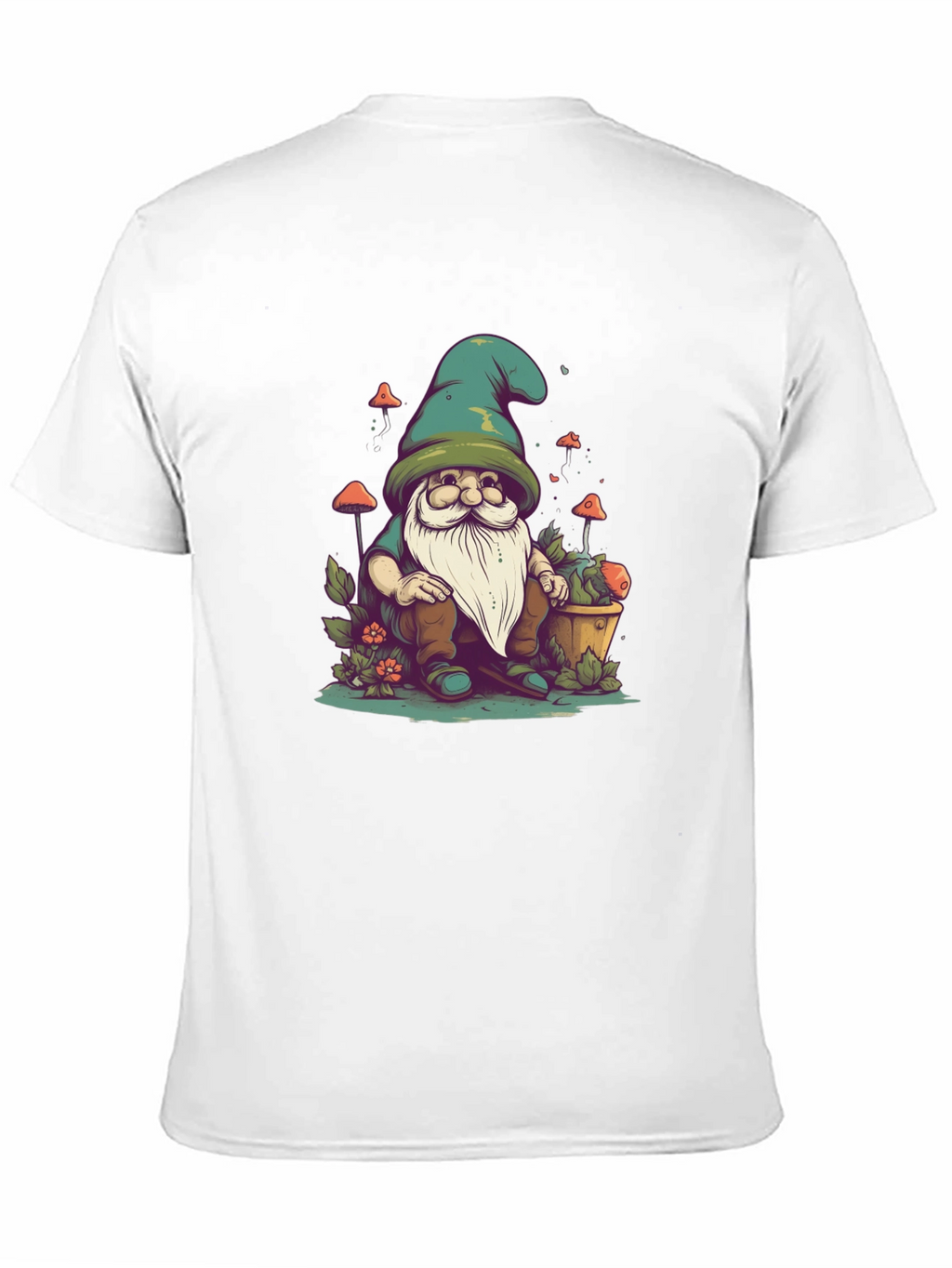 Gnome Graphic Tee - Whimsical Garden Shirt