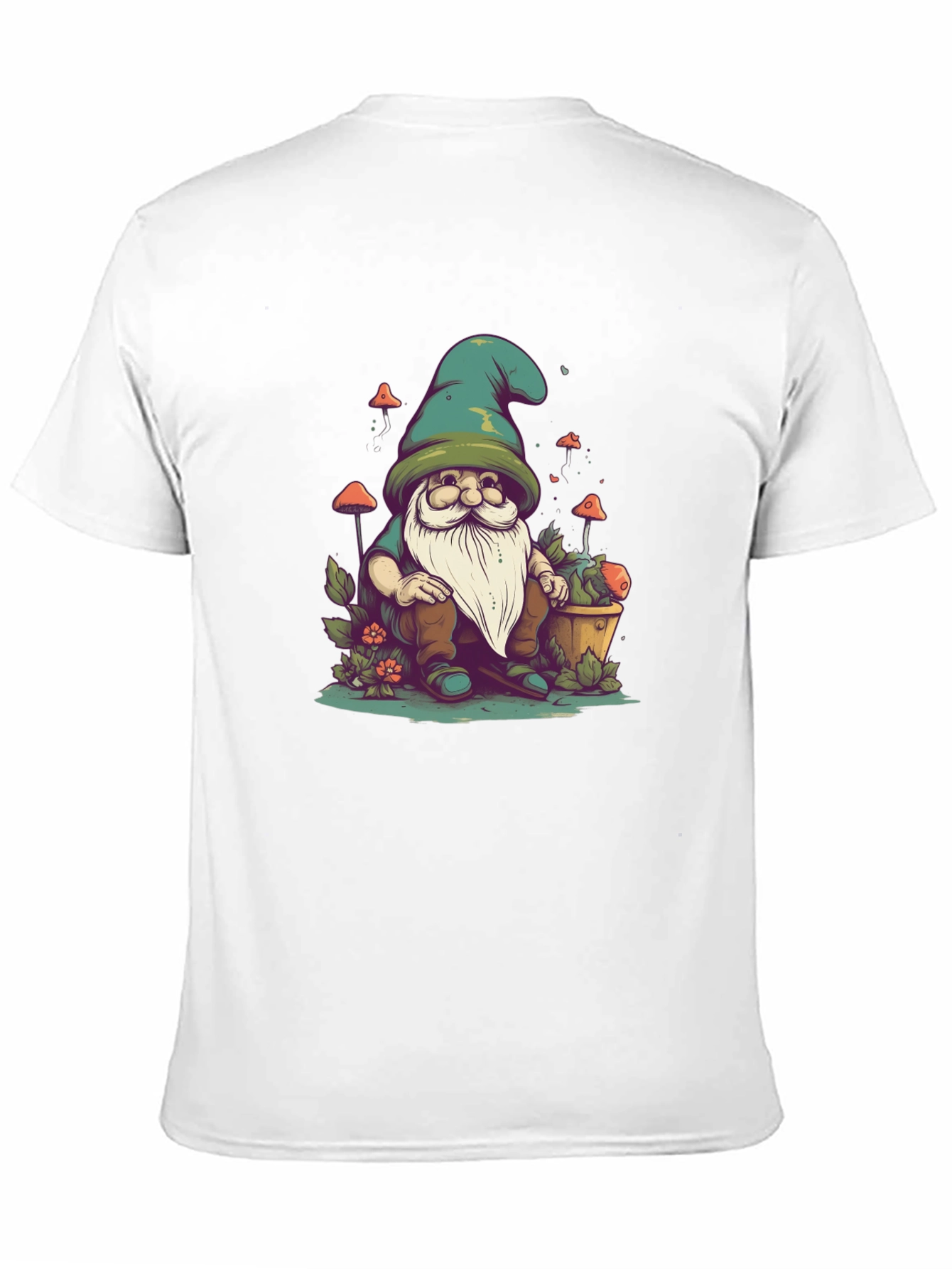 Gnome Graphic Tee - Whimsical Garden Shirt