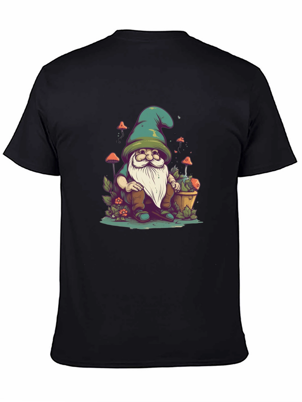 Gnome Graphic Tee - Whimsical Garden Shirt