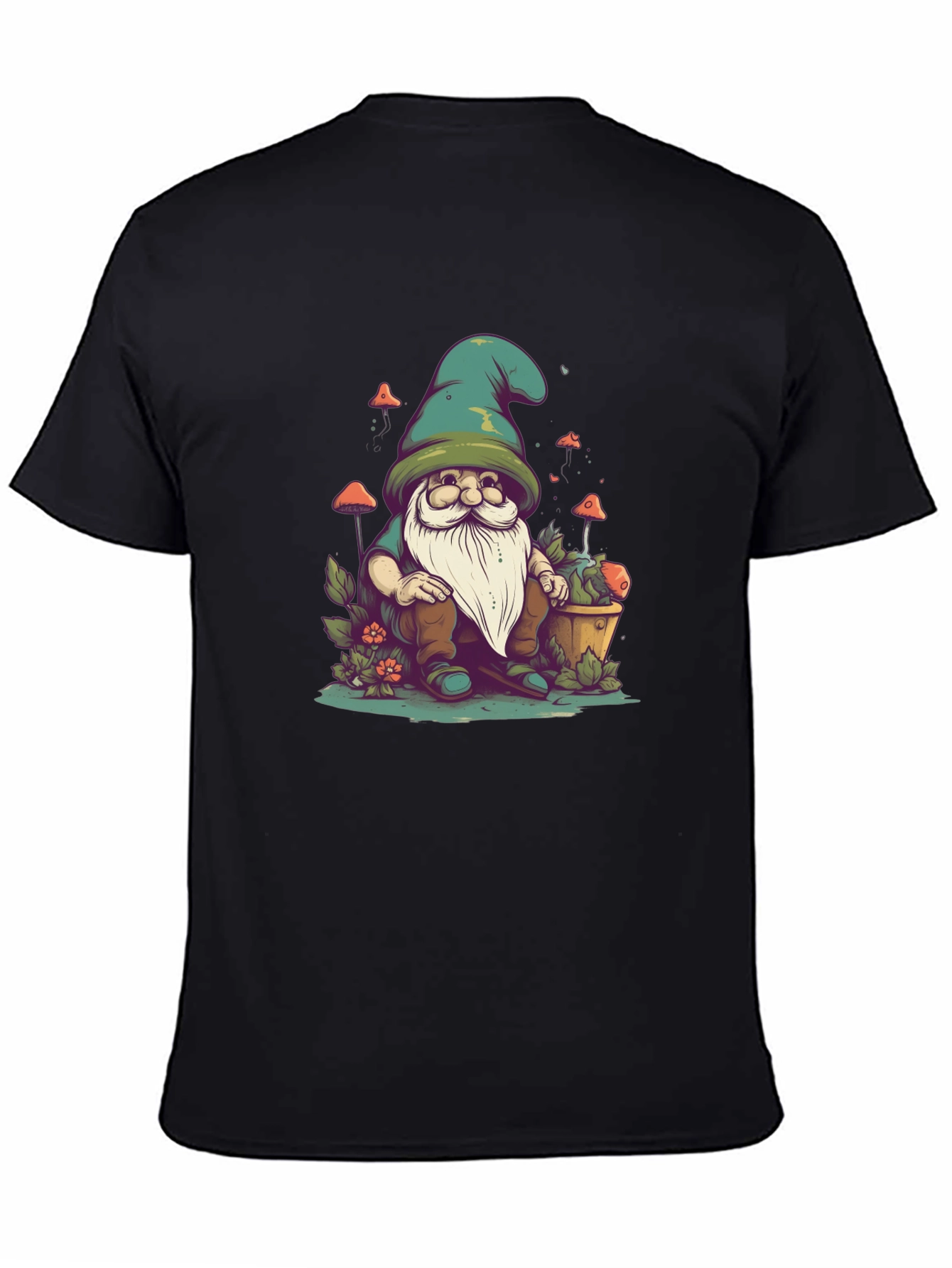 Gnome Graphic Tee - Whimsical Garden Shirt