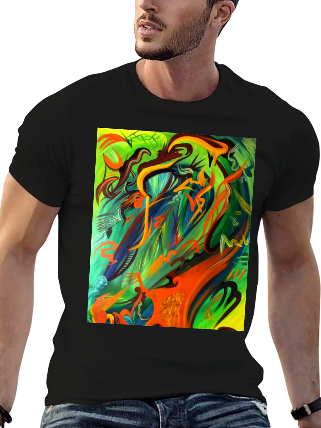Abstract Art Graphic Tee - Unique & Stylish