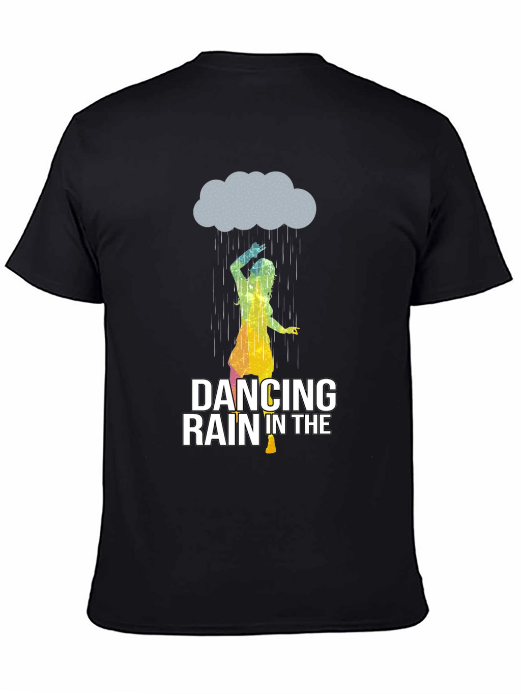 Dancing in the Rain Graphic Tee - Black