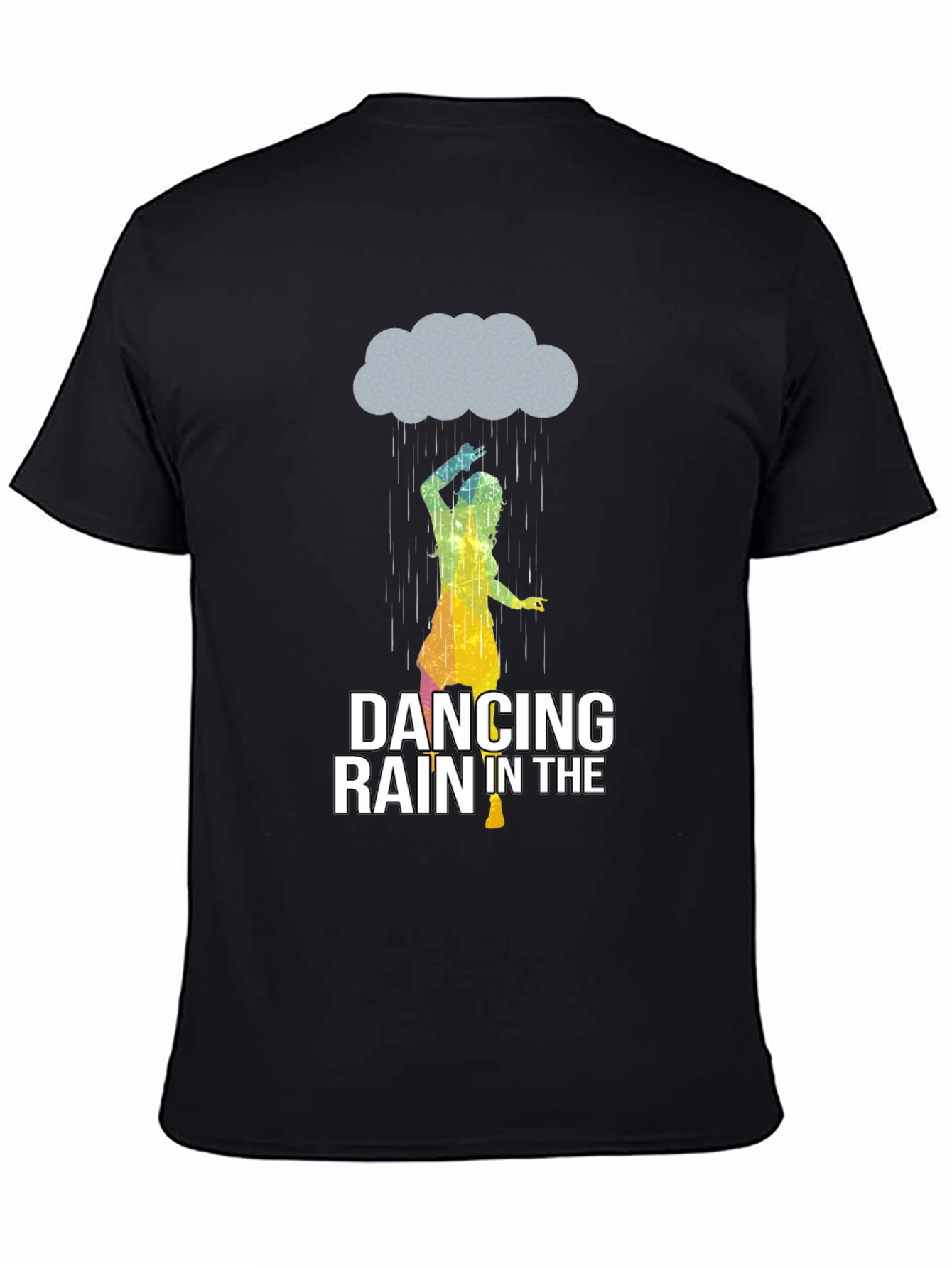 Dancing in the Rain Graphic Tee - Black