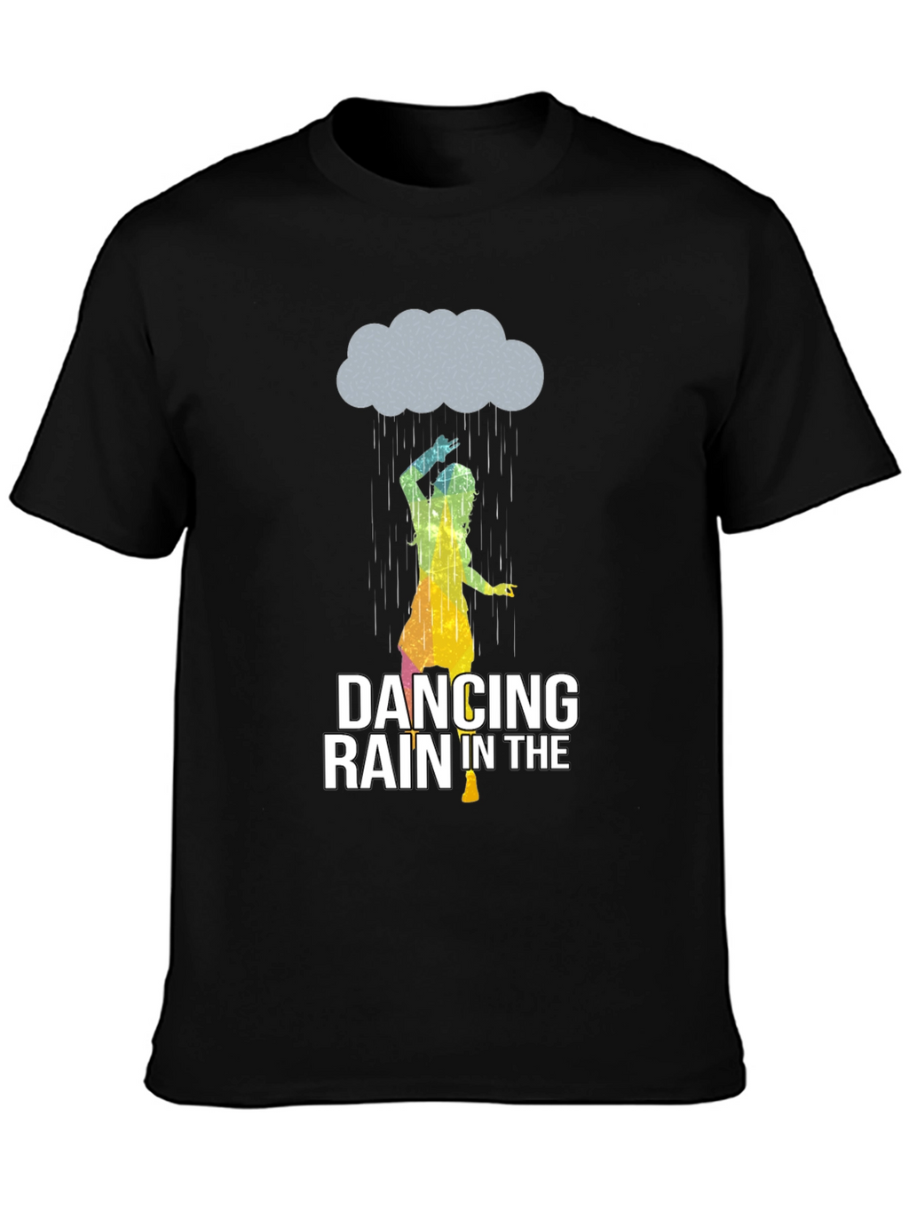 Dancing in the Rain Graphic Tee - Black