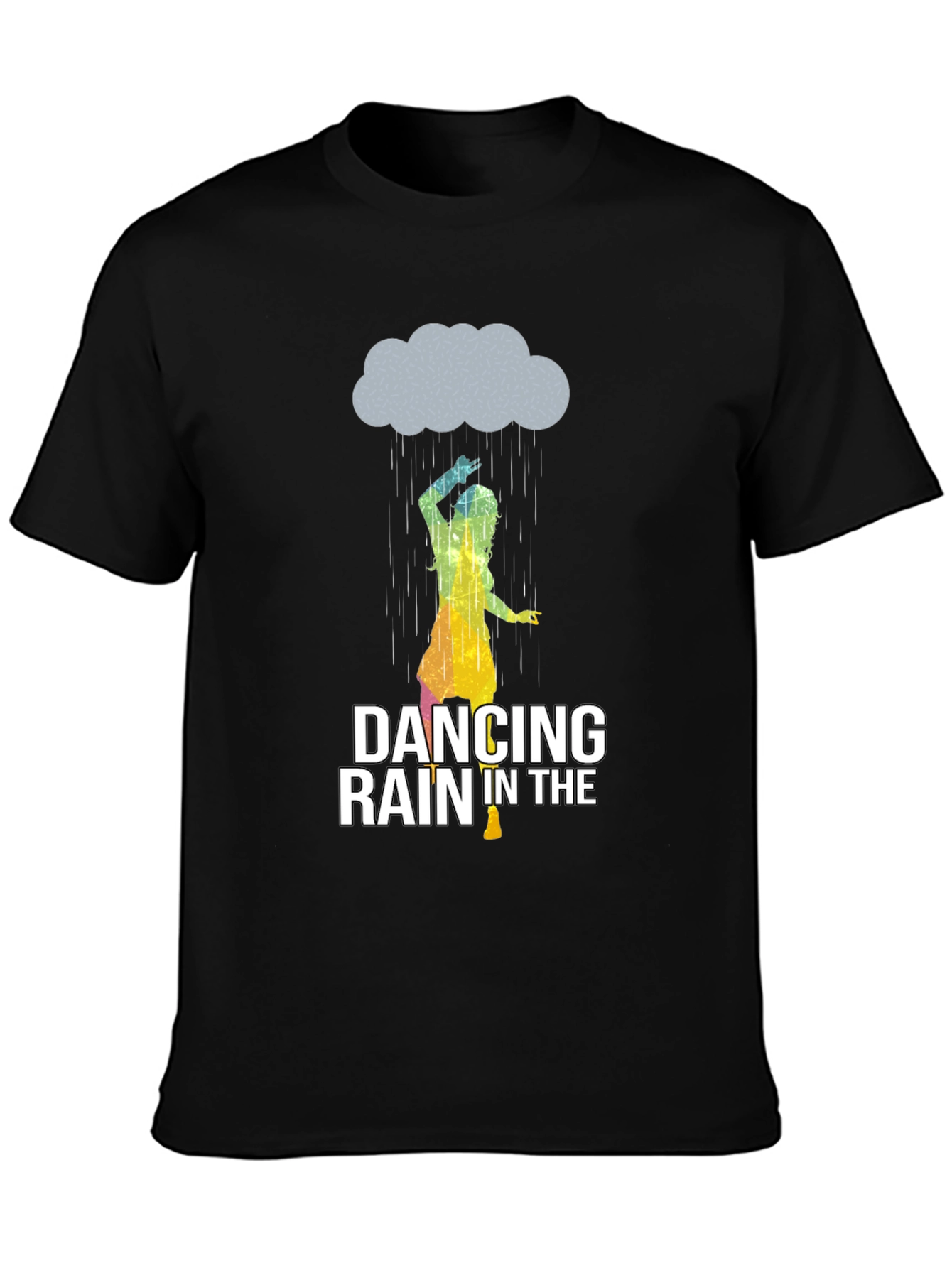Dancing in the Rain Graphic Tee - Black