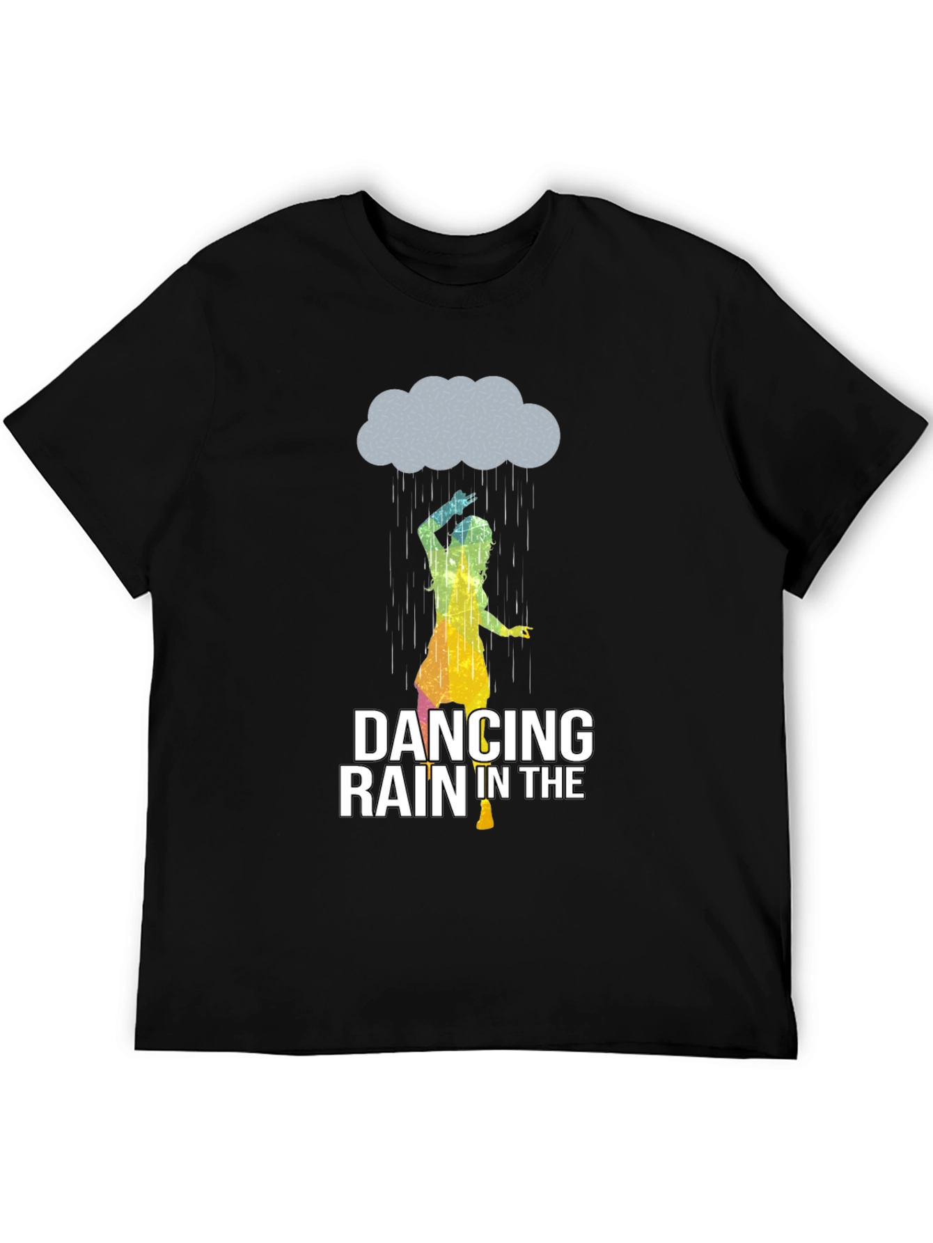 Dancing in the Rain Graphic Tee - Black