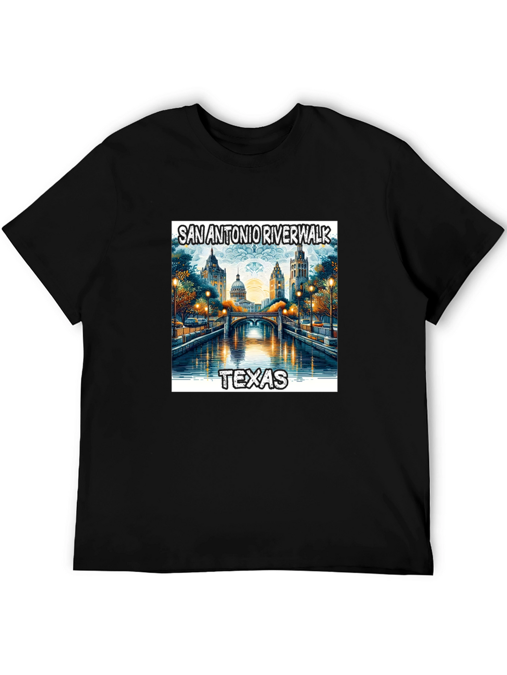 San Antonio Riverwalk Texas Graphic Tee
