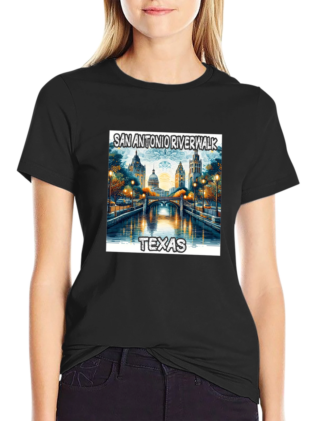 San Antonio Riverwalk Texas Graphic Tee