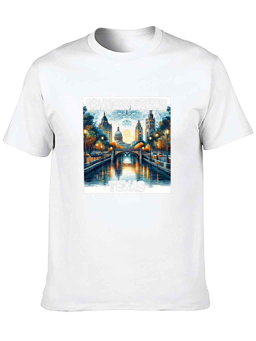 San Antonio Riverwalk Texas Graphic Tee