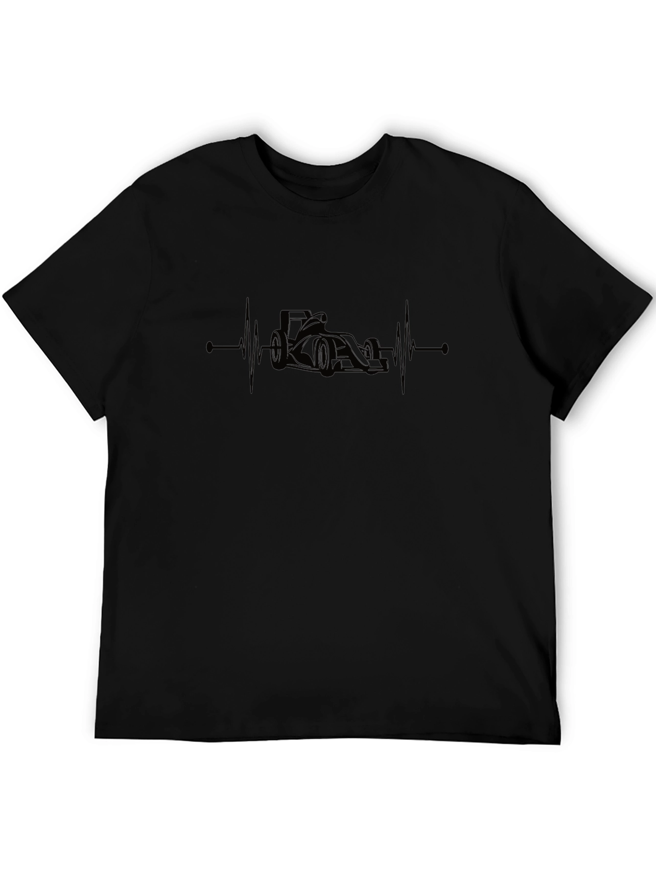 Formula 1 Heartbeat Tee - Black Motorsport Passion