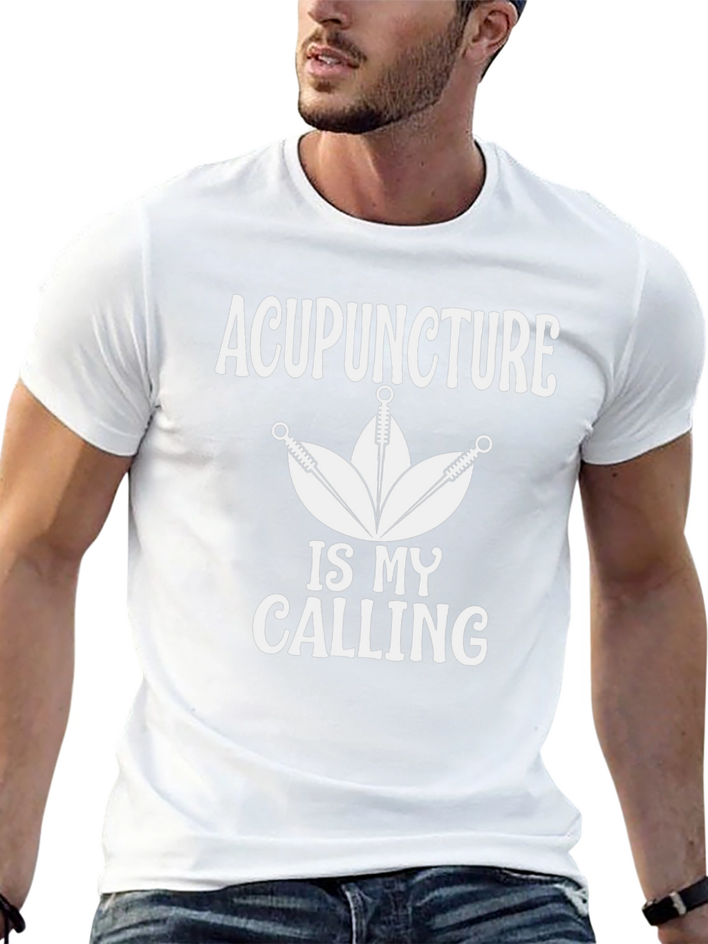 Acupuncture Is My Calling Black T-Shirt
