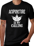 Acupuncture Is My Calling Black T-Shirt