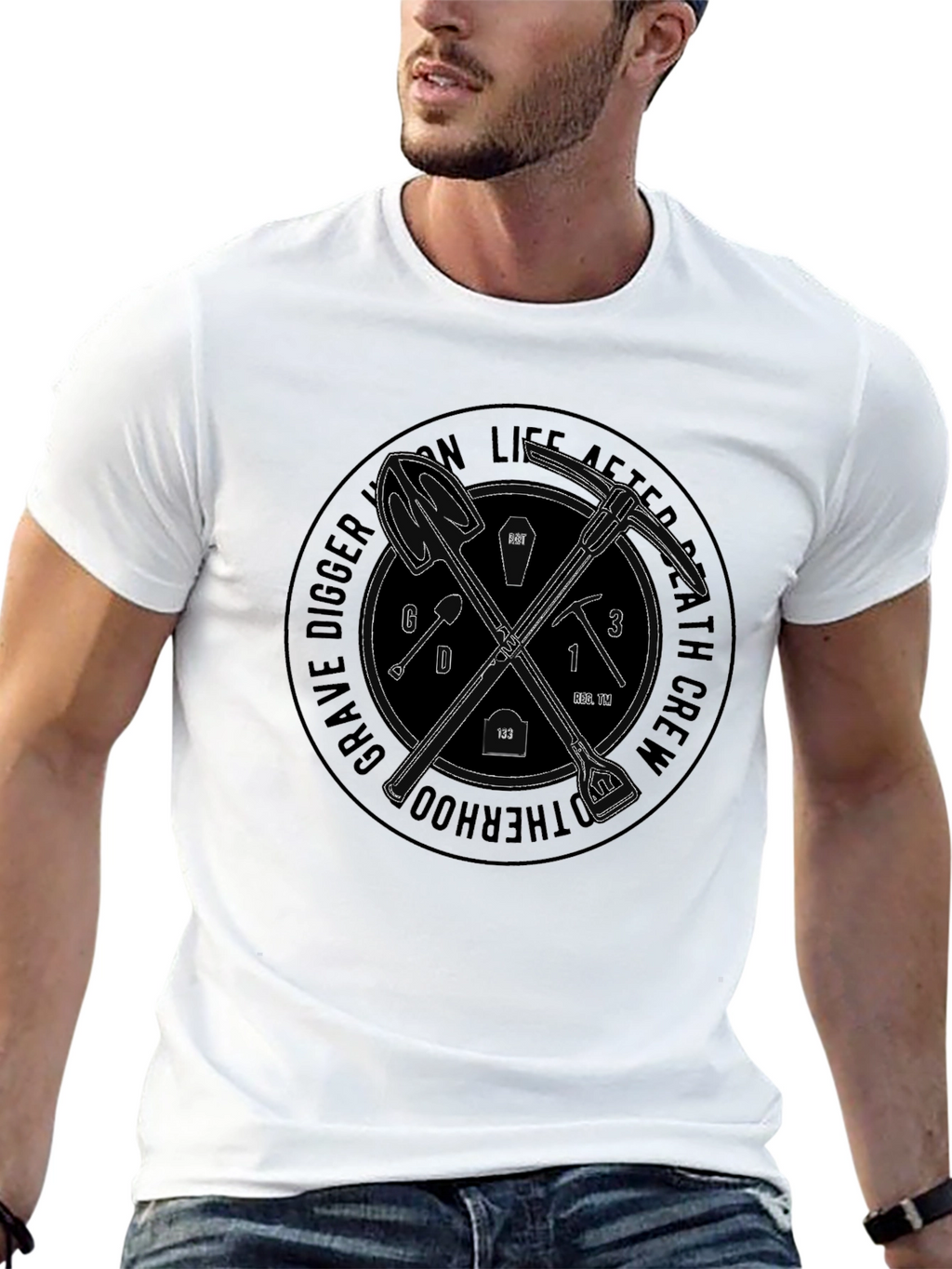Grave Digger Brotherhood Black T-Shirt