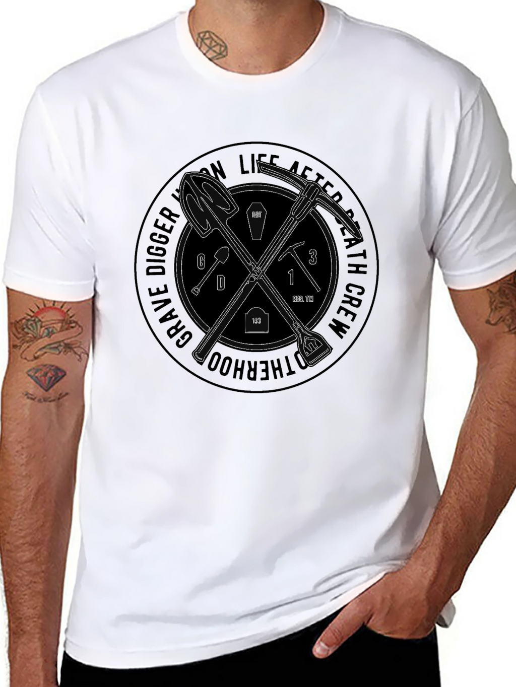 Grave Digger Brotherhood Black T-Shirt