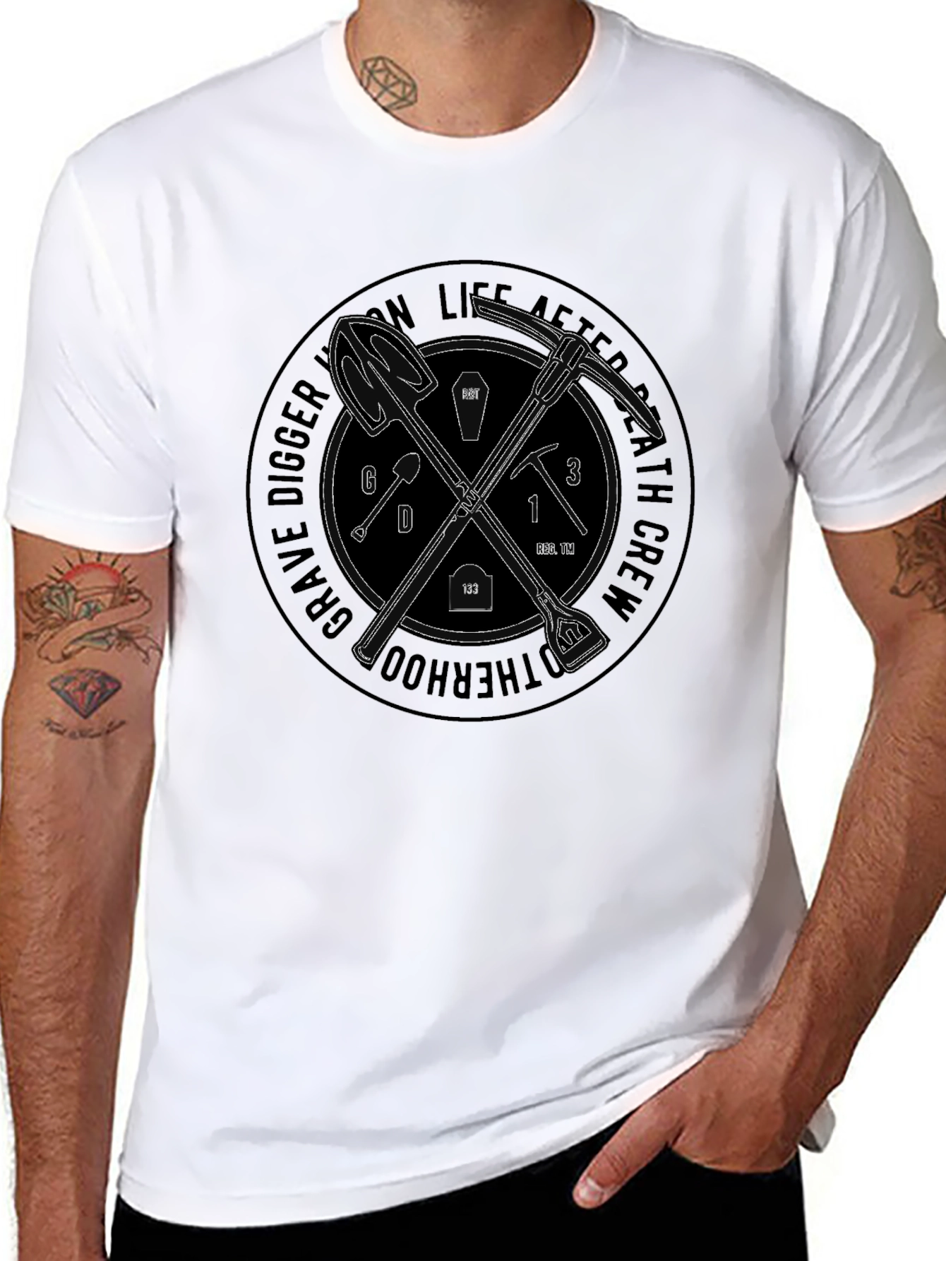 Grave Digger Brotherhood Black T-Shirt