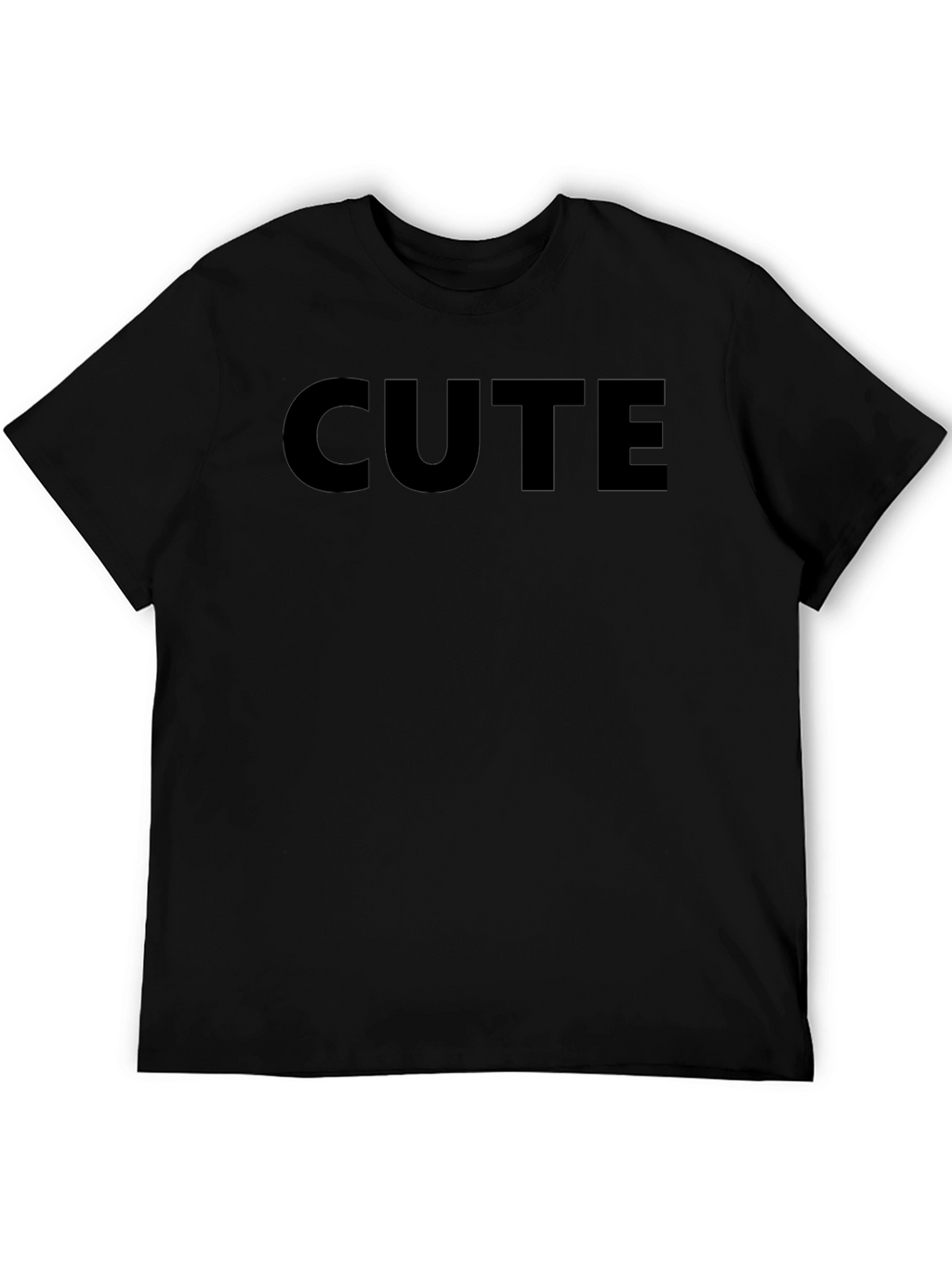 Cute Graphic Black T-Shirt Casual Wear