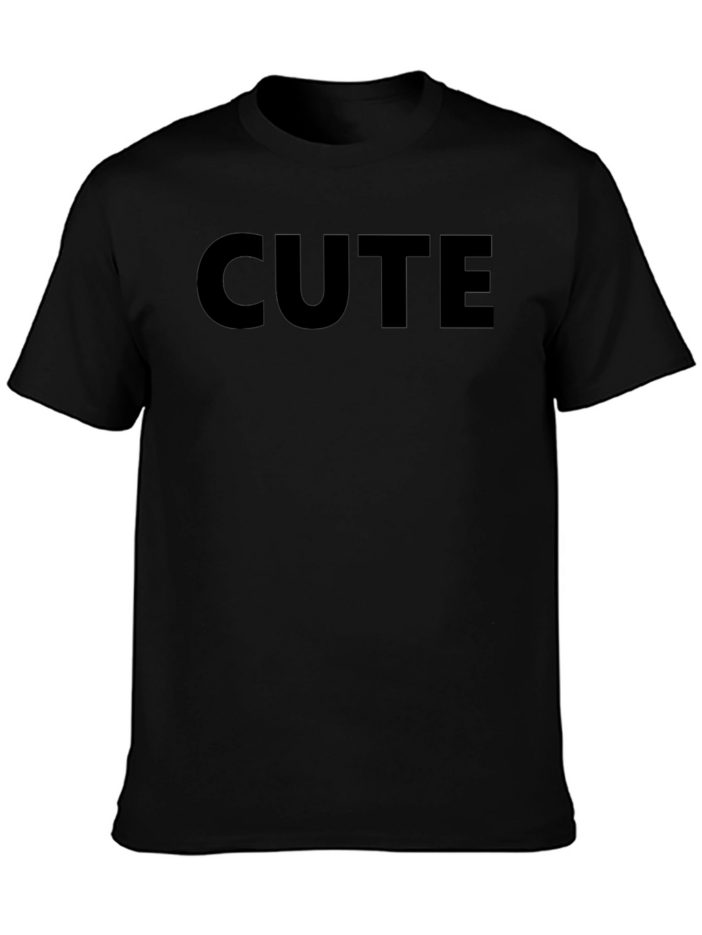Cute Graphic Black T-Shirt Casual Wear
