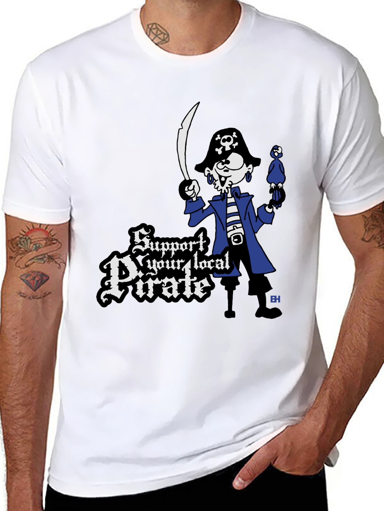 Support Your Local Pirate T-Shirt