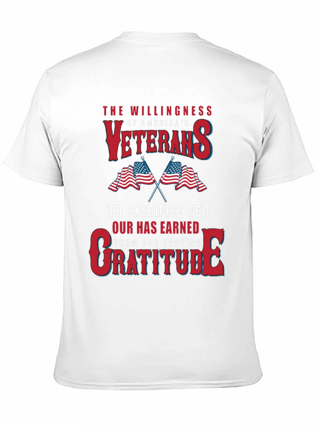 Veterans Gratitude T-Shirt: Patriotic USA Design