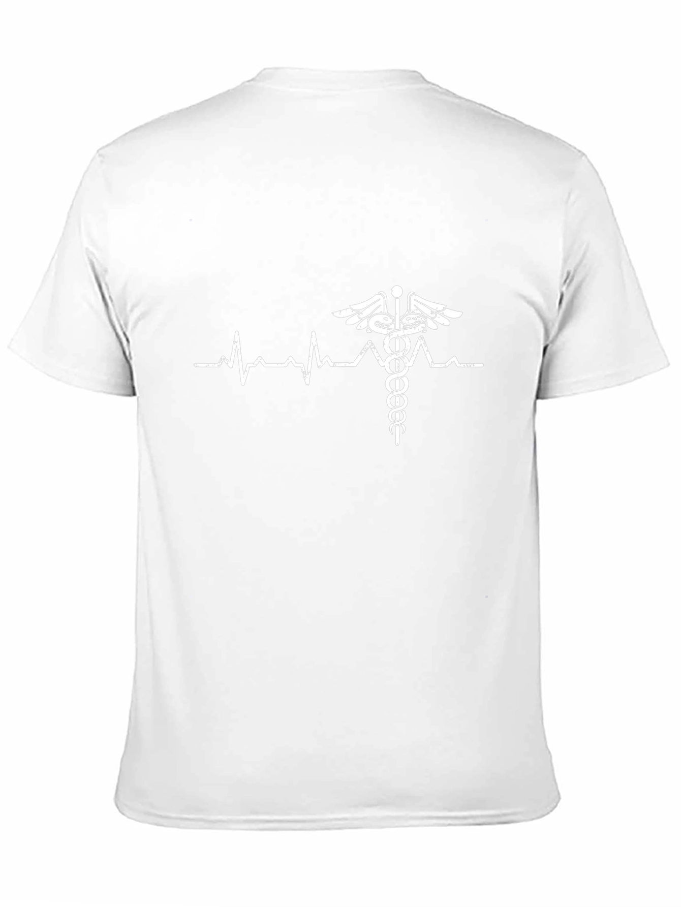 Heartbeat Caduceus T-Shirt - Medical Professional Tee