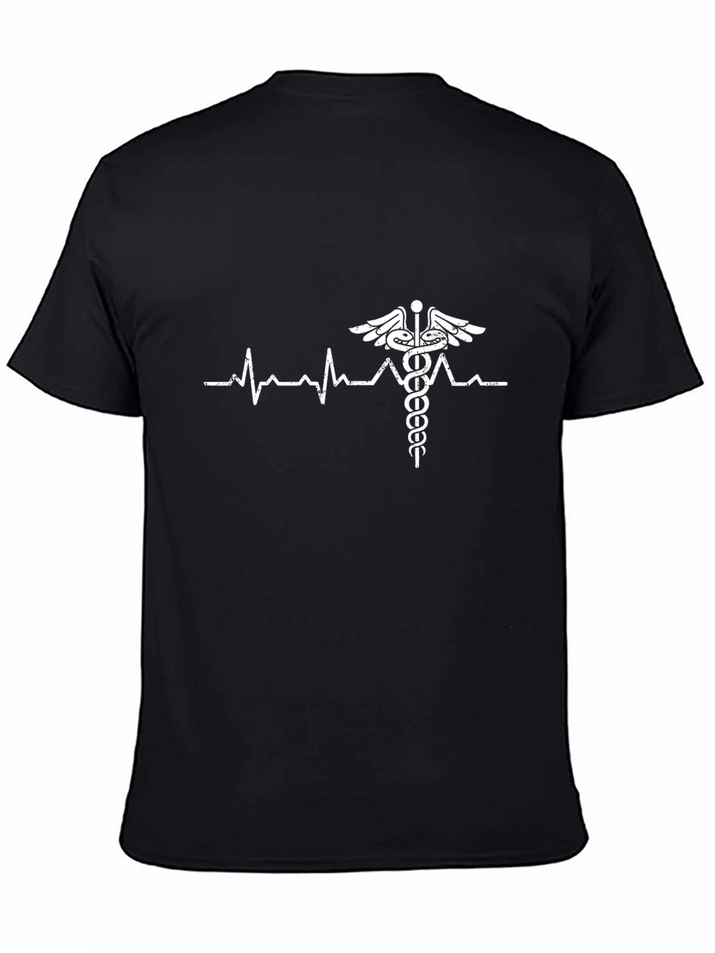 Heartbeat Caduceus T-Shirt - Medical Professional Tee