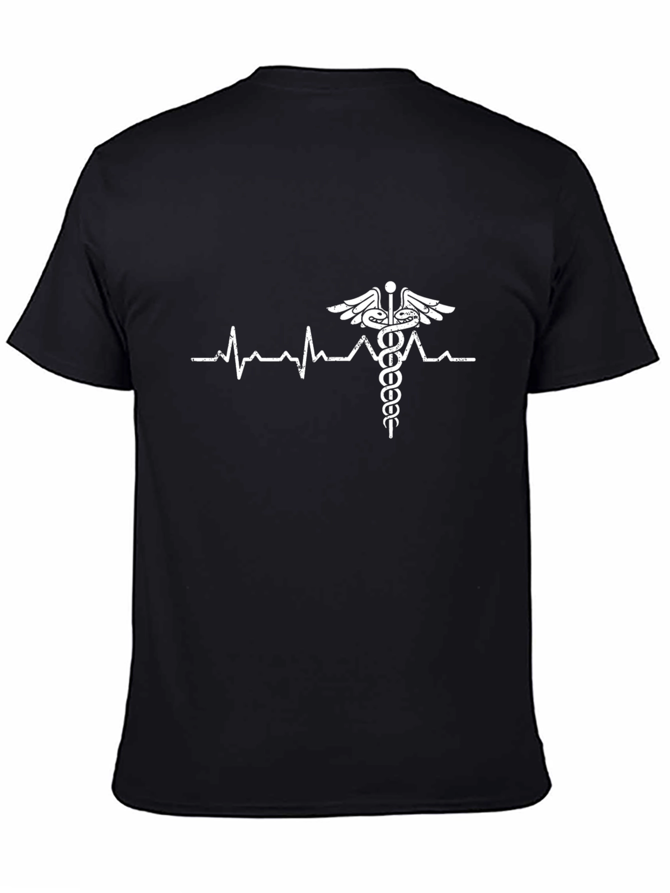 Heartbeat Caduceus T-Shirt - Medical Professional Tee
