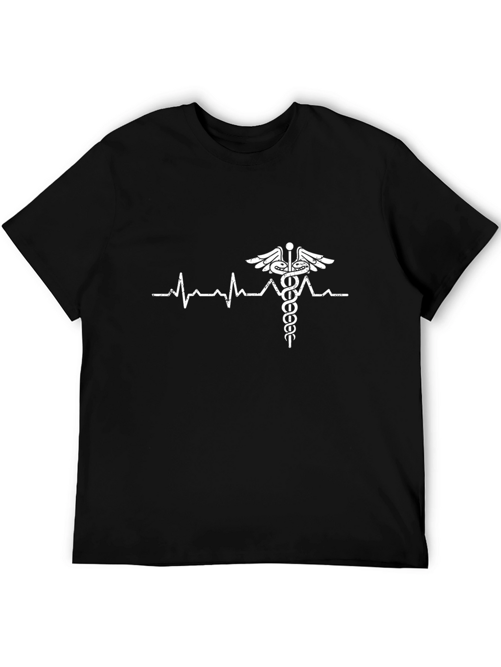 Heartbeat Caduceus T-Shirt - Medical Professional Tee