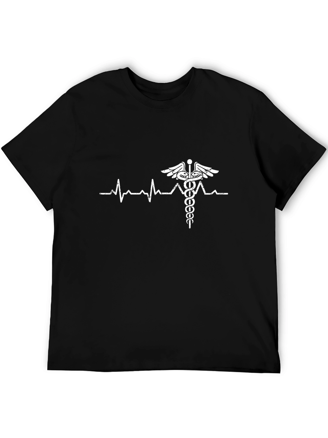 Heartbeat Caduceus T-Shirt - Medical Professional Tee