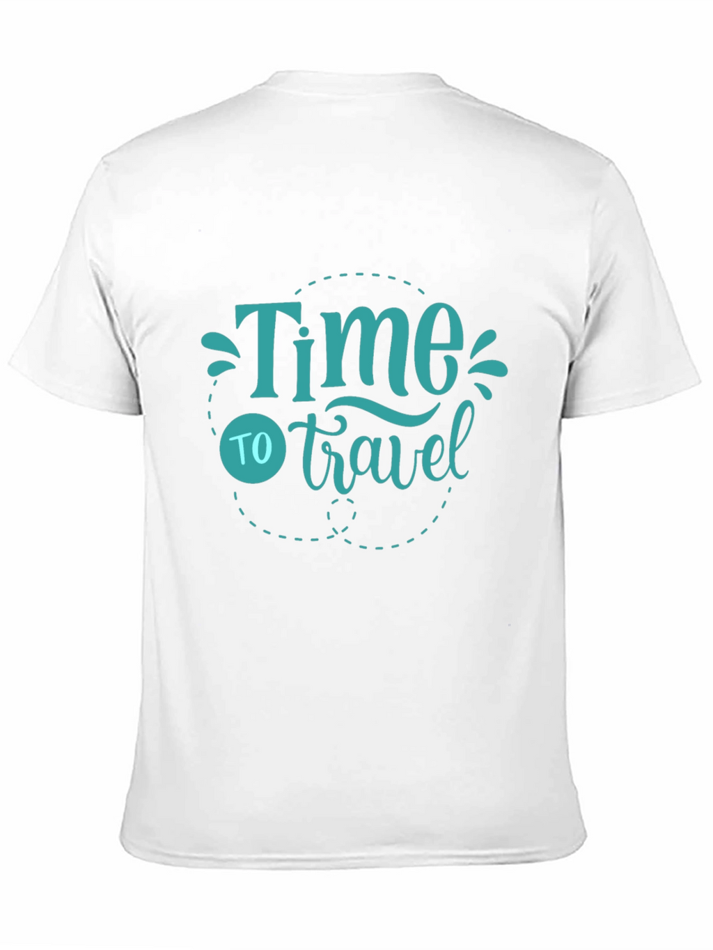 Time to Travel Graphic Tee - Black Cotton T-Shirt