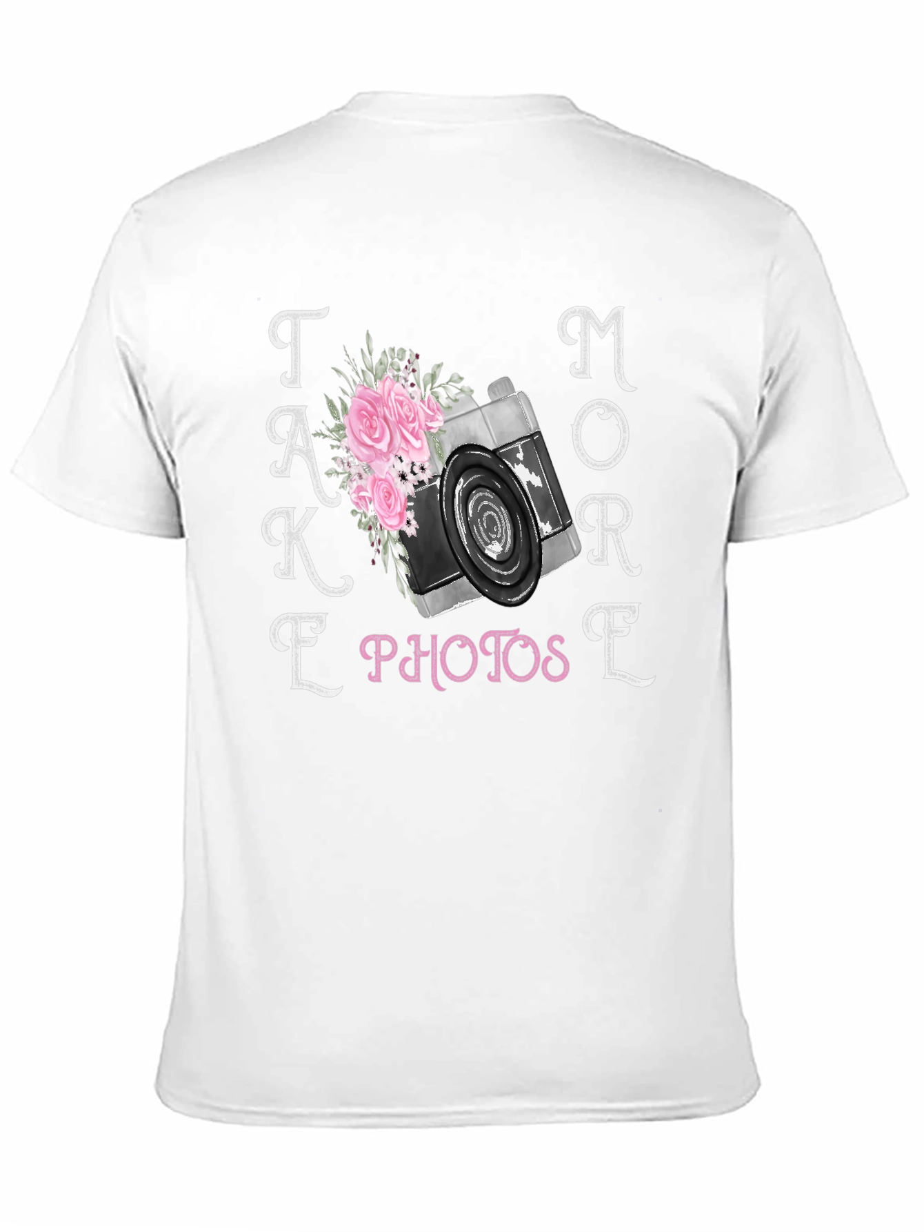 Take More Photos T-Shirt Camera Floral Design