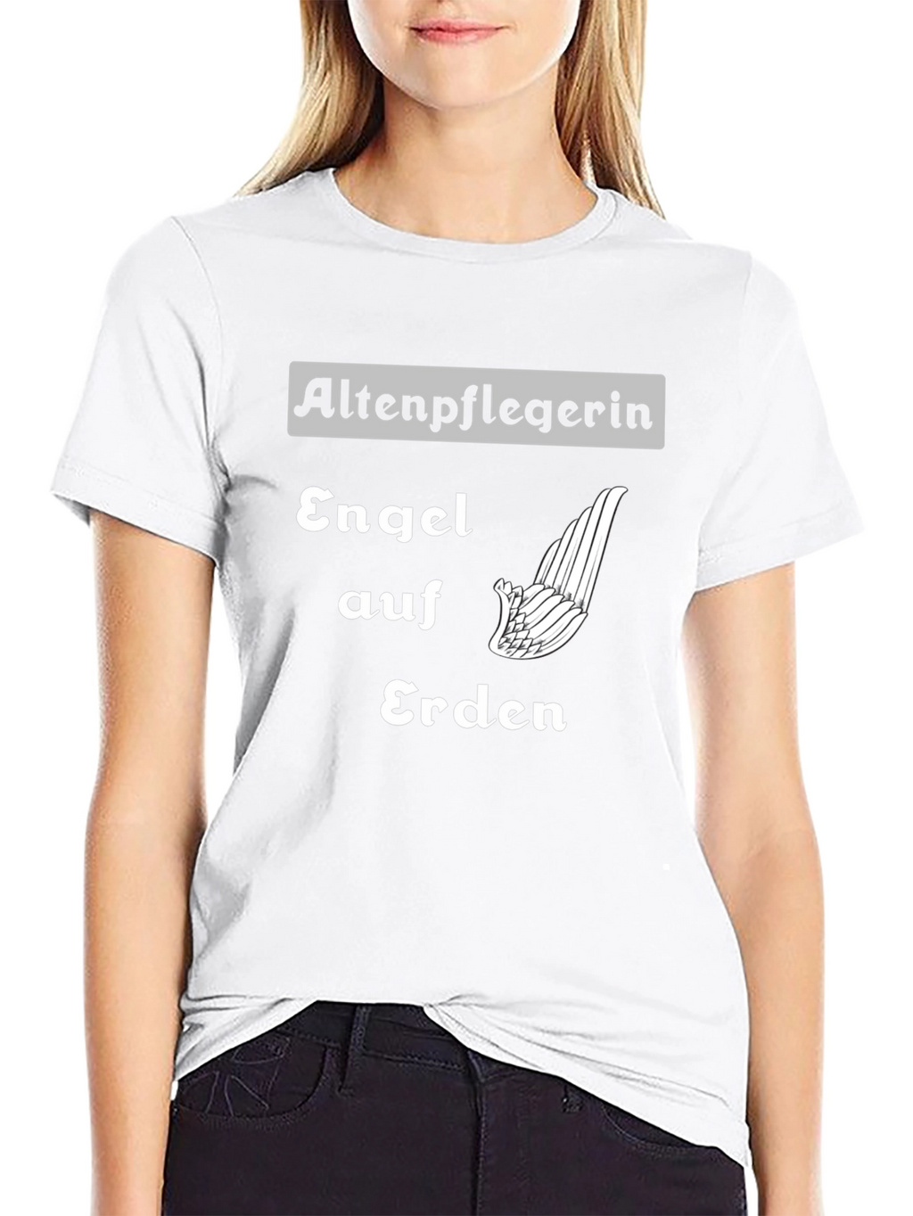 Angel on Earth T-Shirt - Altenpflegerin Tee