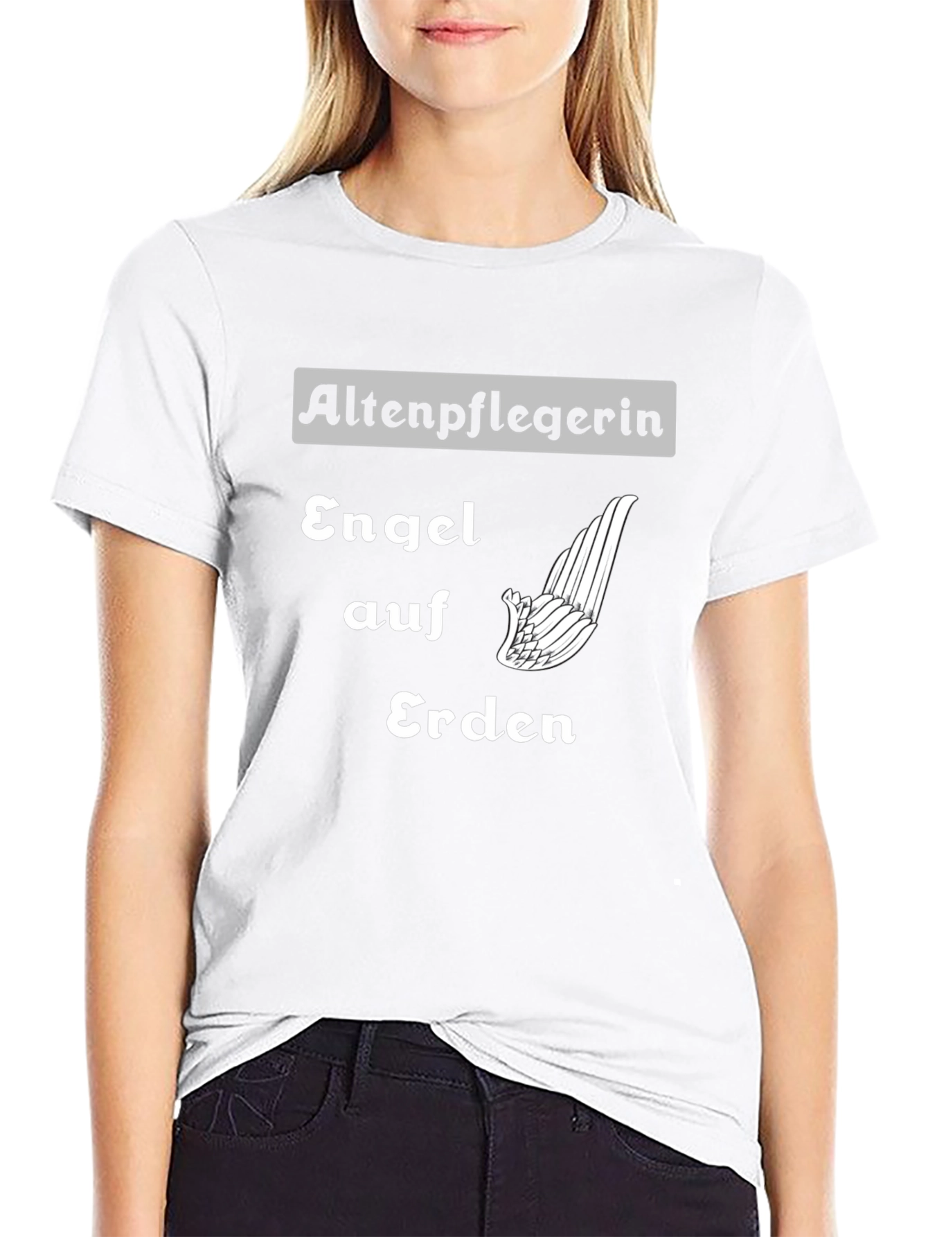 Angel on Earth T-Shirt - Altenpflegerin Tee